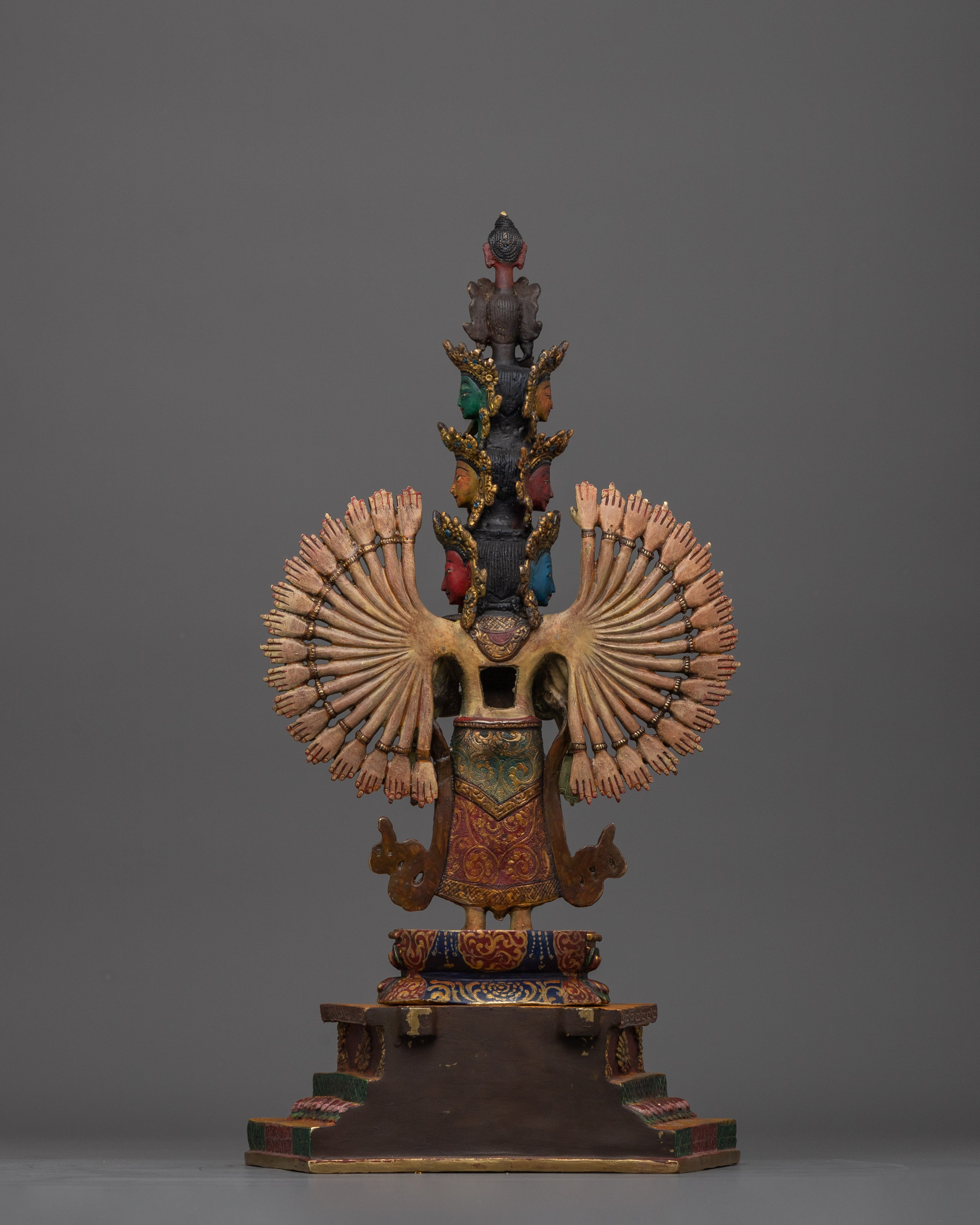 Tibetan Deity 1000 Armed Chenrezig Sculpture | Protector of All Sentient Beings