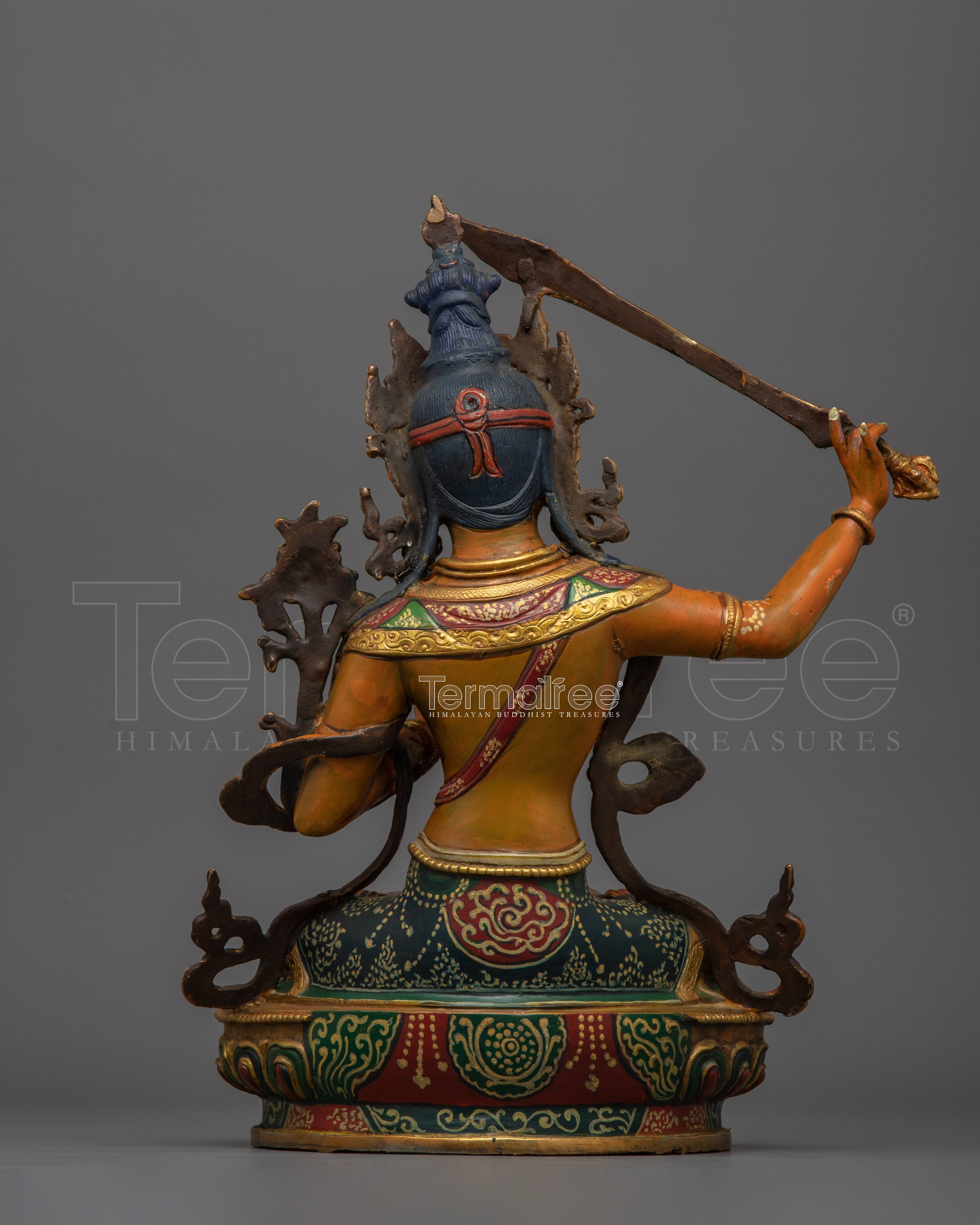 Spiritual Guardian of Knowledge Manjushri Statue | Bodhisattva of Wisdom