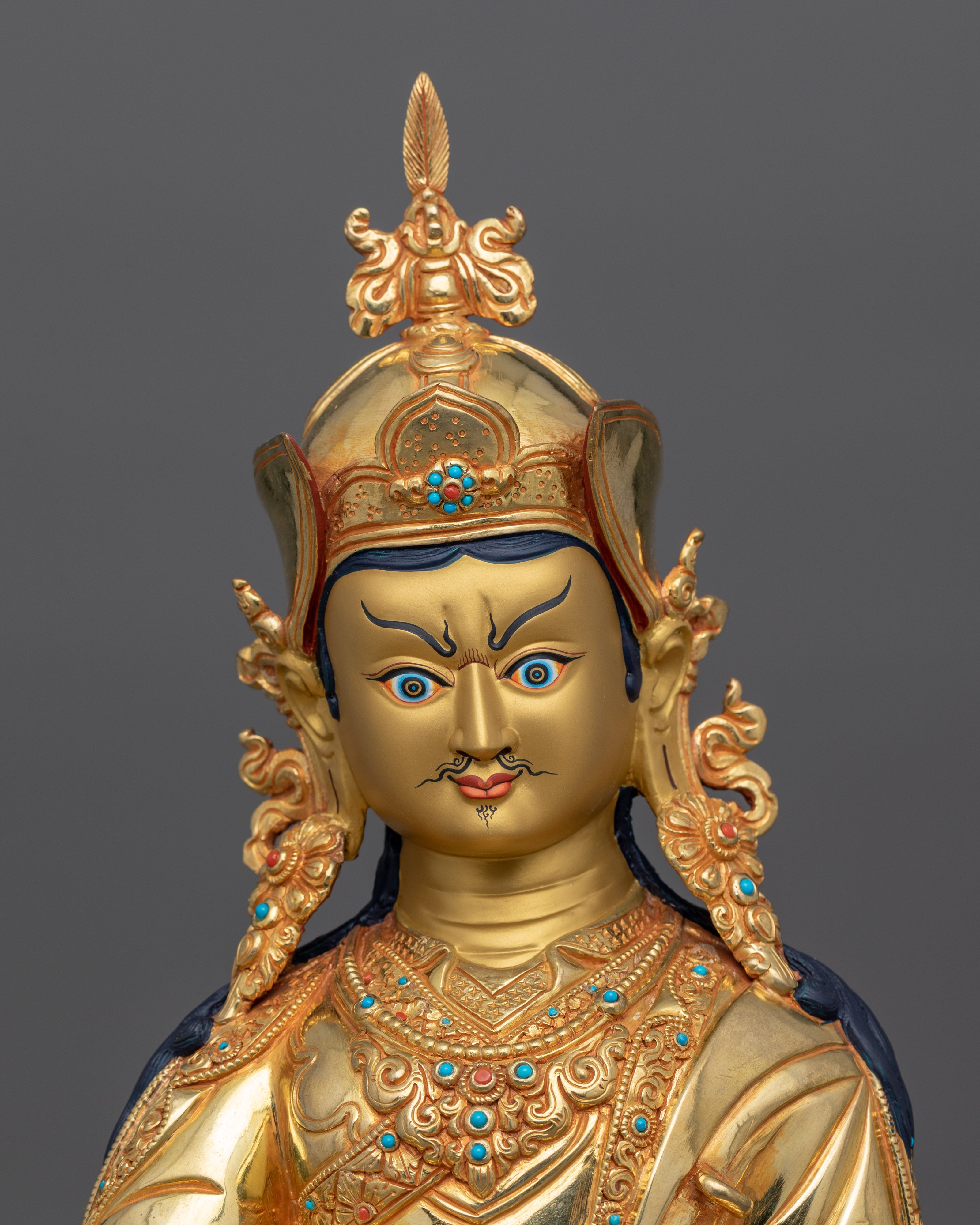 Sacred Tantric Buddhism Padmasambhava Sculpture | Spiritual Zen Artwork