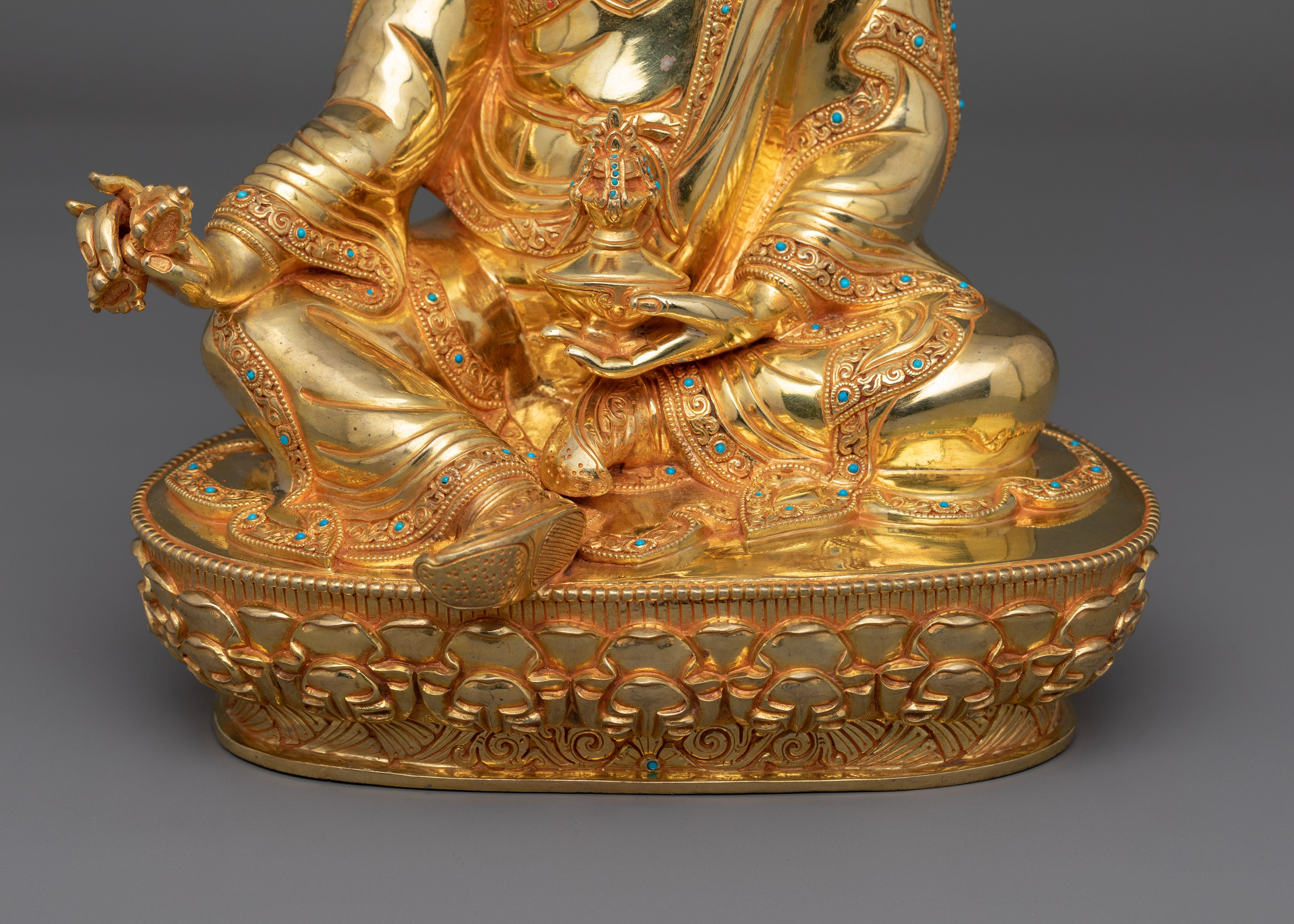 Sacred Tantric Buddhism Padmasambhava Sculpture | Spiritual Zen Artwork