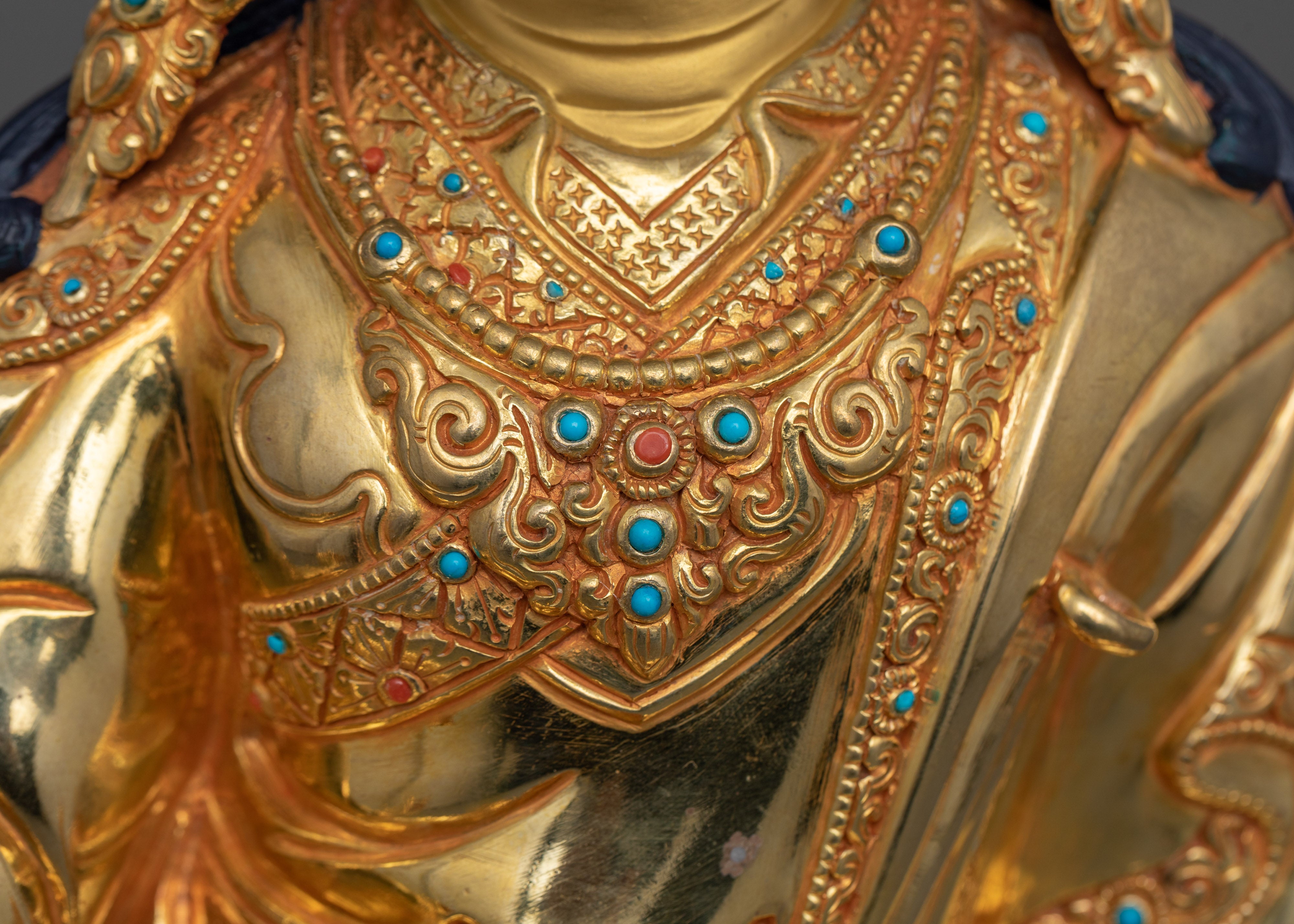 Sacred Tantric Buddhism Padmasambhava Sculpture | Spiritual Zen Artwork