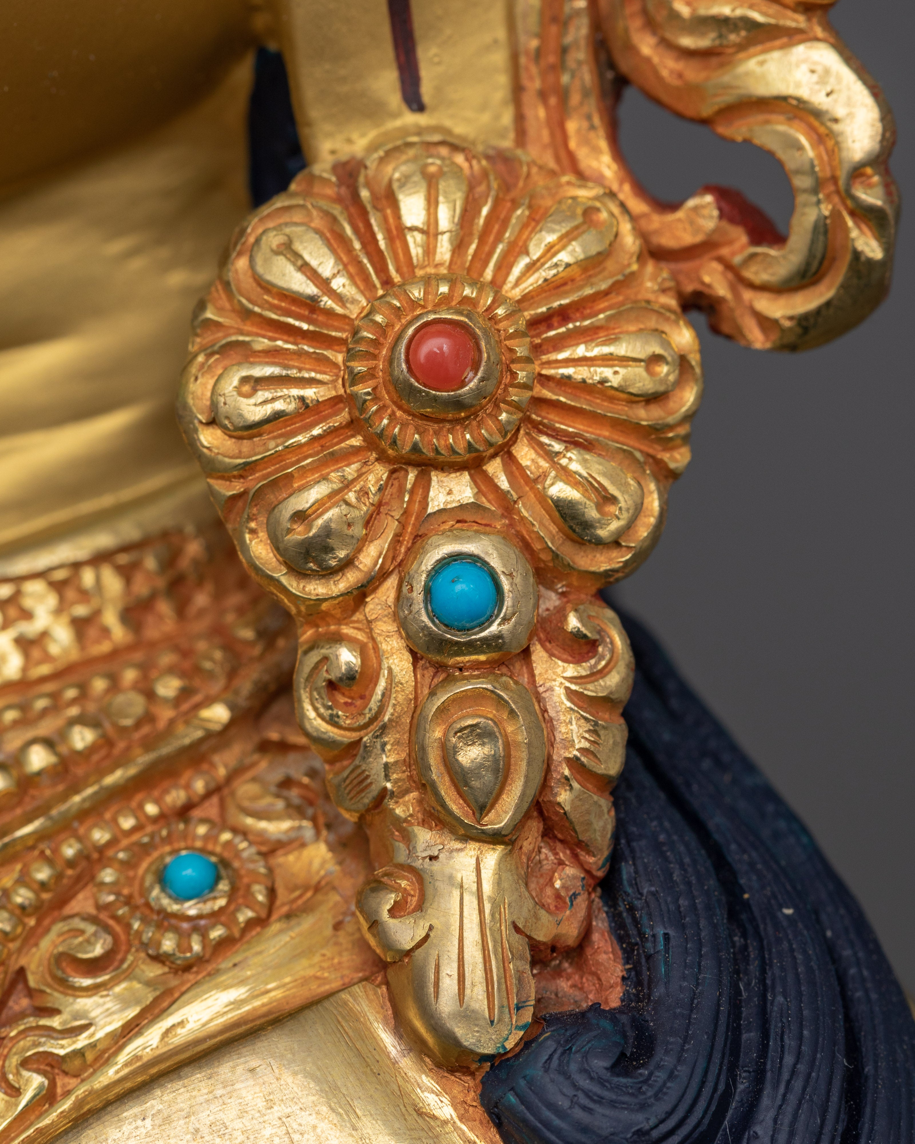 Sacred Tantric Buddhism Padmasambhava Sculpture | Spiritual Zen Artwork