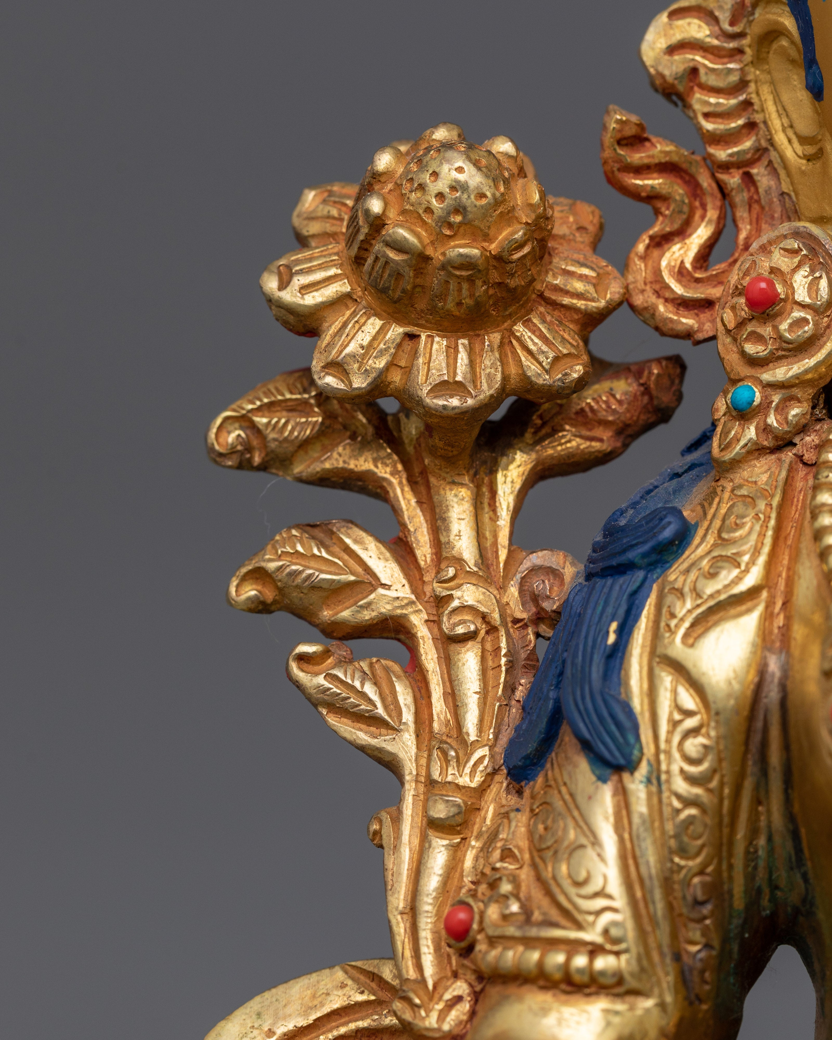 Handcrafted Liberation Goddess Green Tara Statue | The Compassionate Protector