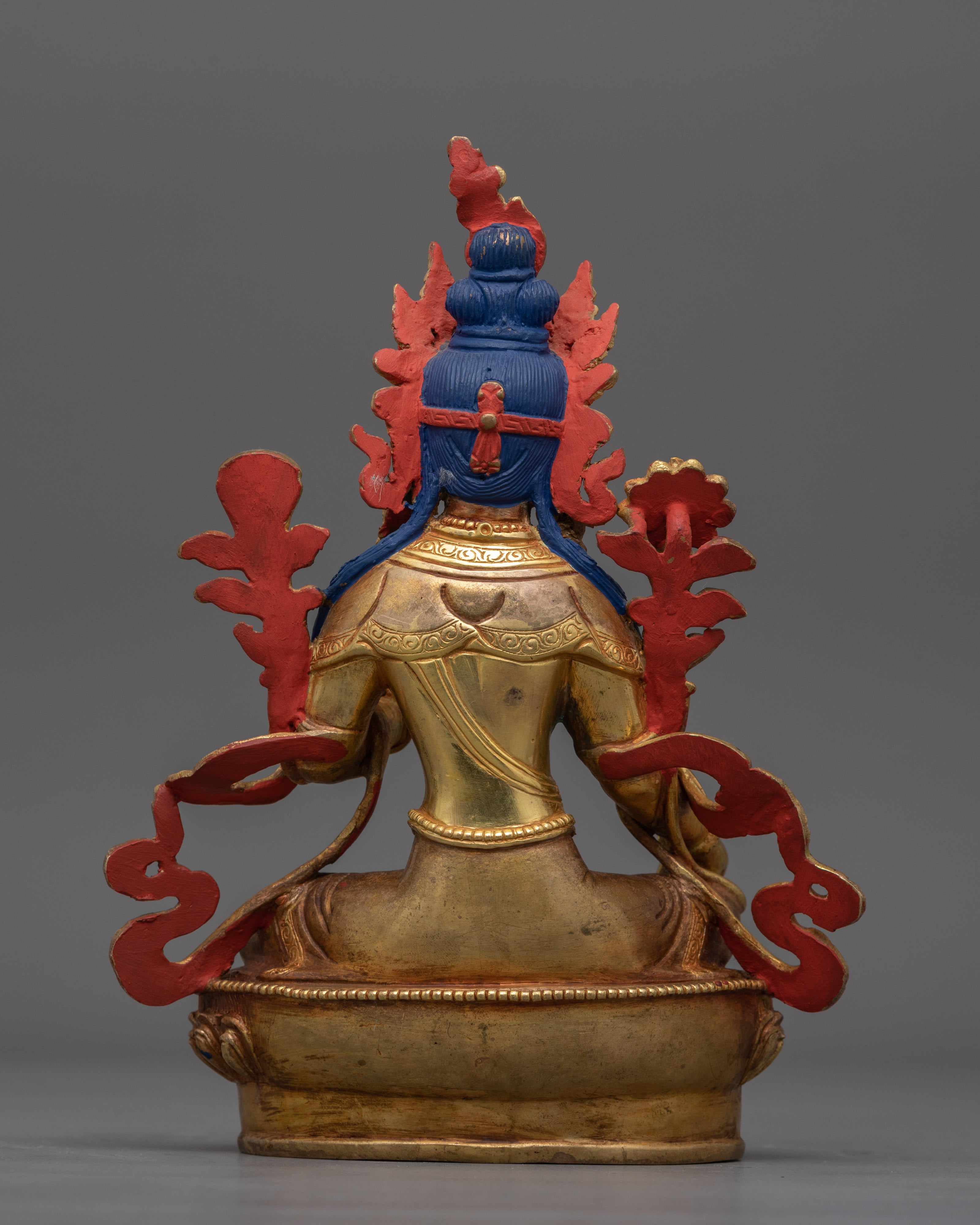 Handcrafted Liberation Goddess Green Tara Statue | The Compassionate Protector