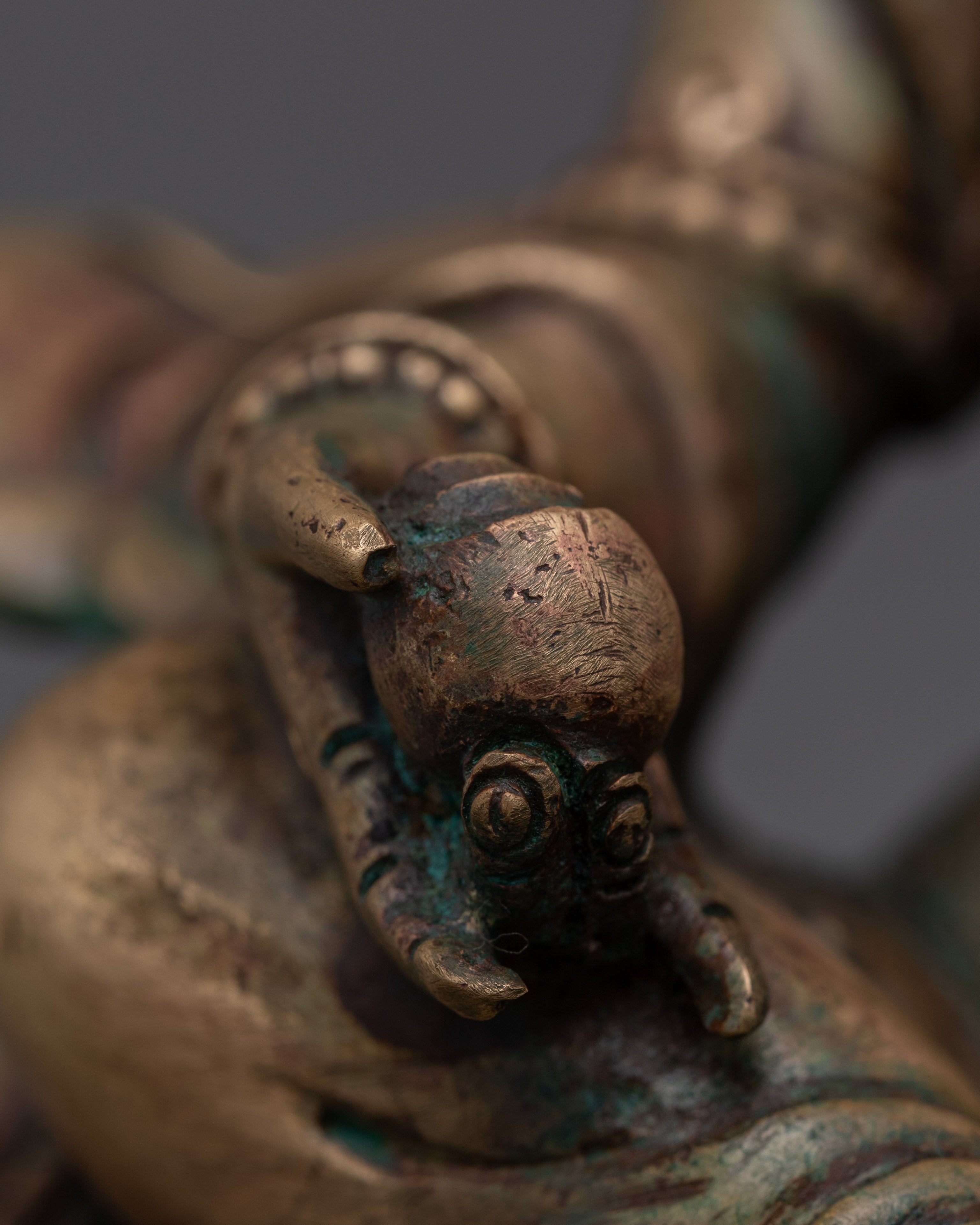 Tibetan Wealth God Dzambhala Sculpture | Buddha of abundance