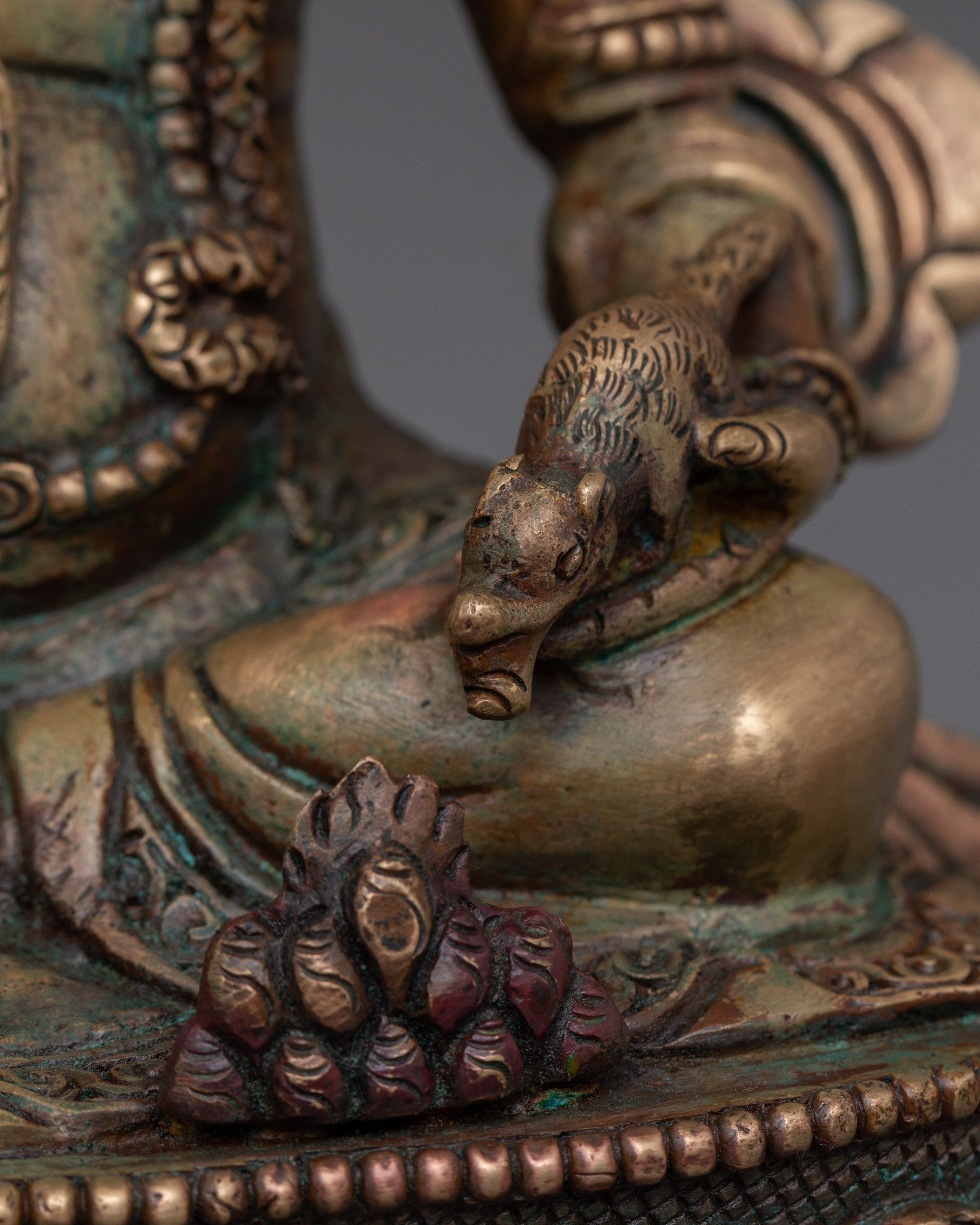 Tibetan Wealth God Dzambhala Sculpture | Buddha of abundance
