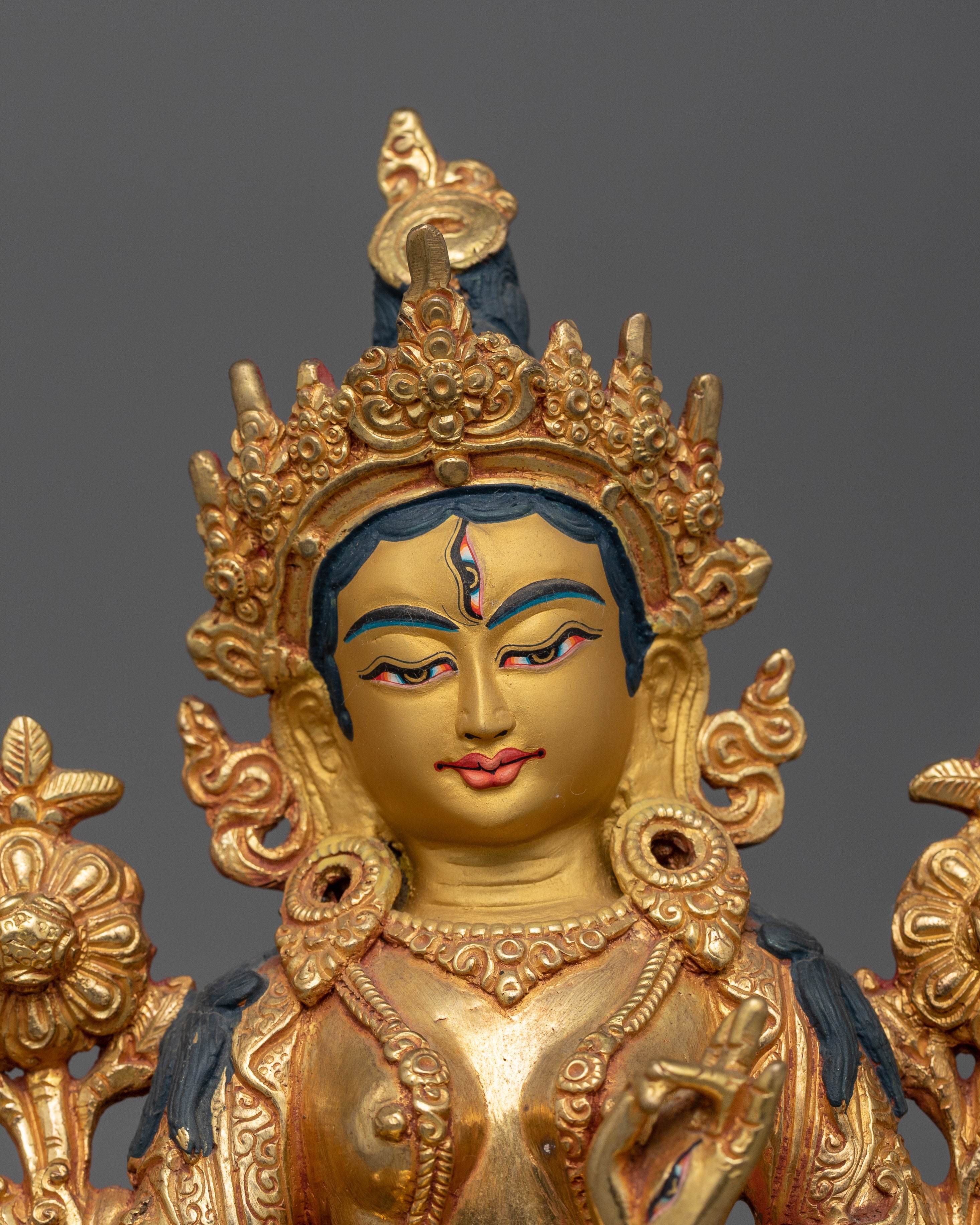 White Tara Buddhist Goddess Statue | Goddess of Health, Healing Compassion