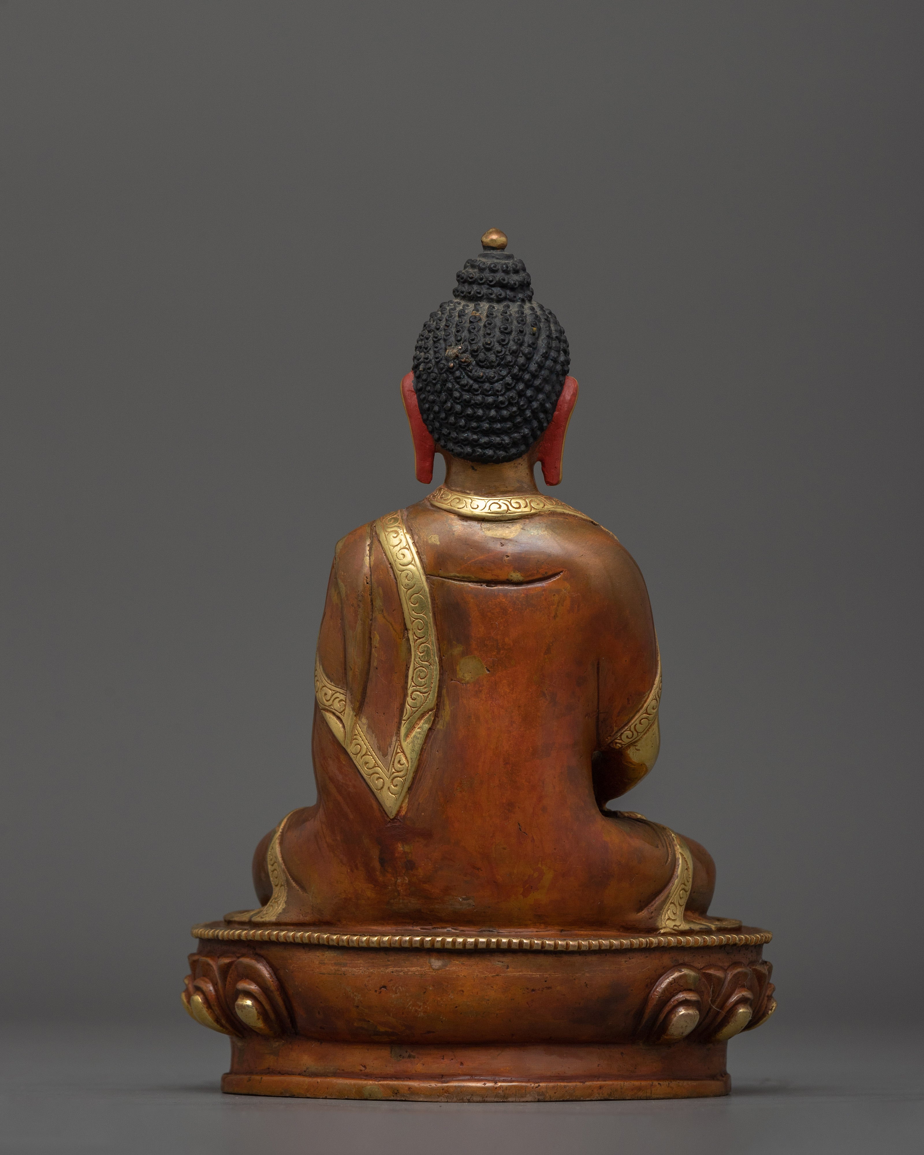 Amitabha Buddha Infinite Life Tibetan Buddha Statue | Handcrafted 24K Gold Gilded Buddhist Art