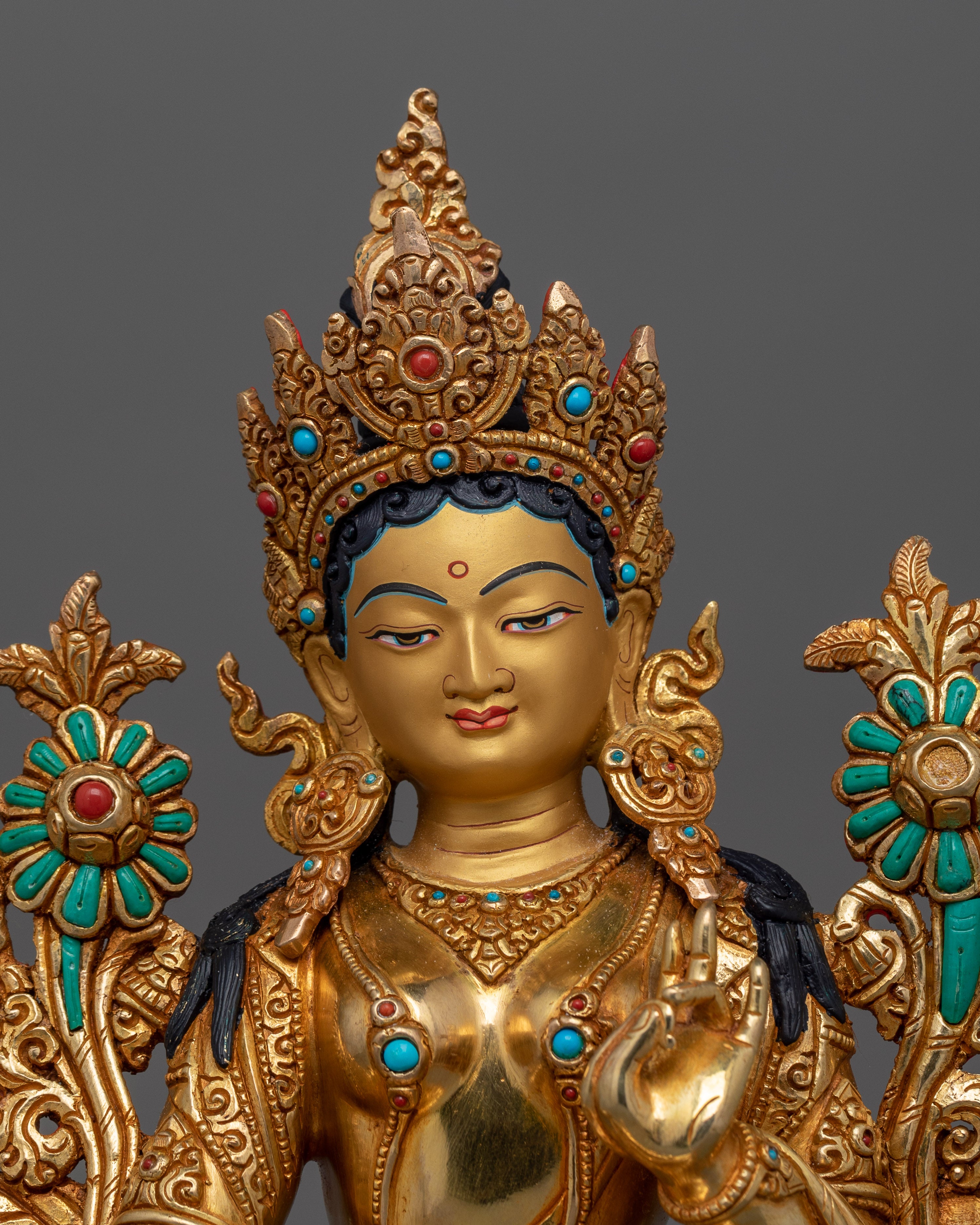 Buddhist Goddess Green Tara Sculpture | Mother of Liberation
