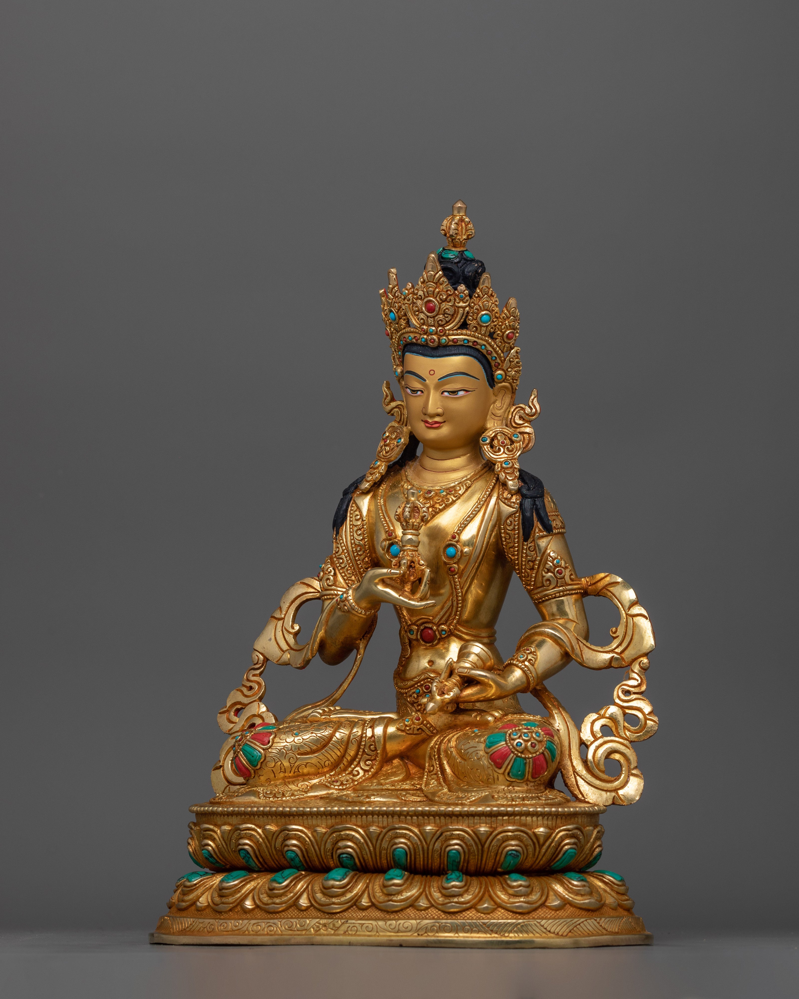 Himalayan Sacred Vajrasattva Sculpture | The Embodiment of Purity and Wisdom
