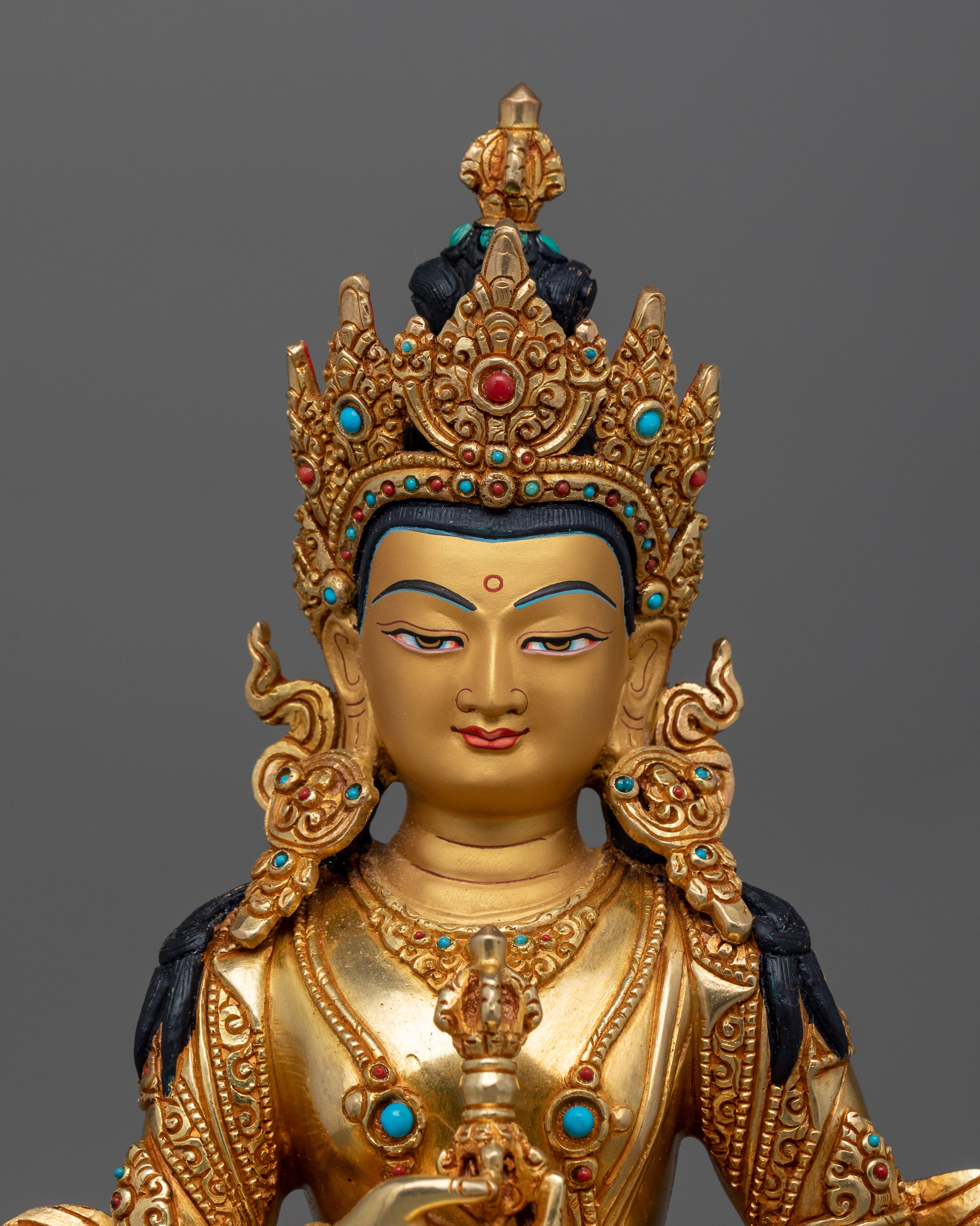 Himalayan Sacred Vajrasattva Sculpture | The Embodiment of Purity and Wisdom
