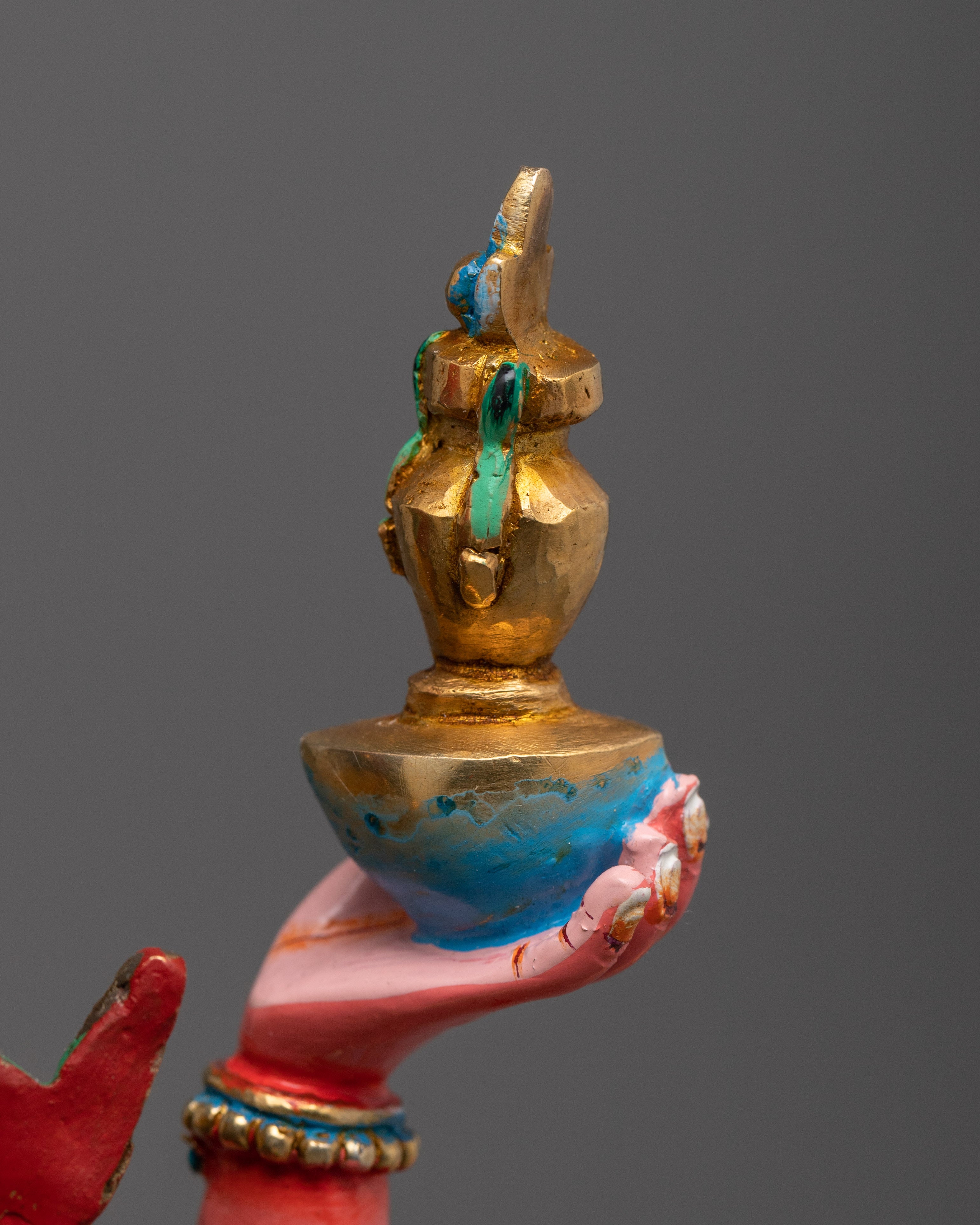 Guru Rinpoche with Consort in Yab-Yum figurine | Buddhist Art for Meditation and Shrine Decor