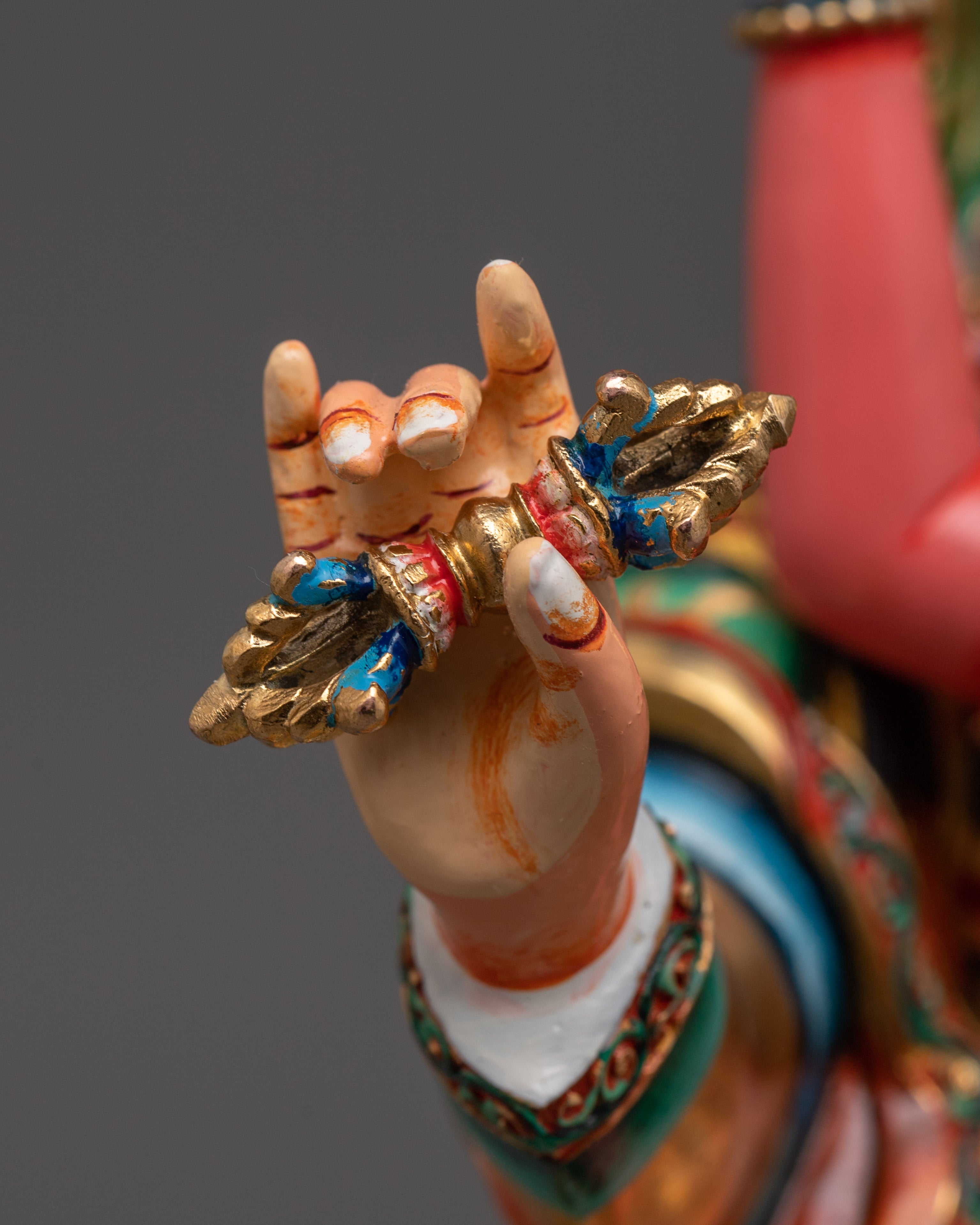 Guru Rinpoche with Consort in Yab-Yum figurine | Buddhist Art for Meditation and Shrine Decor