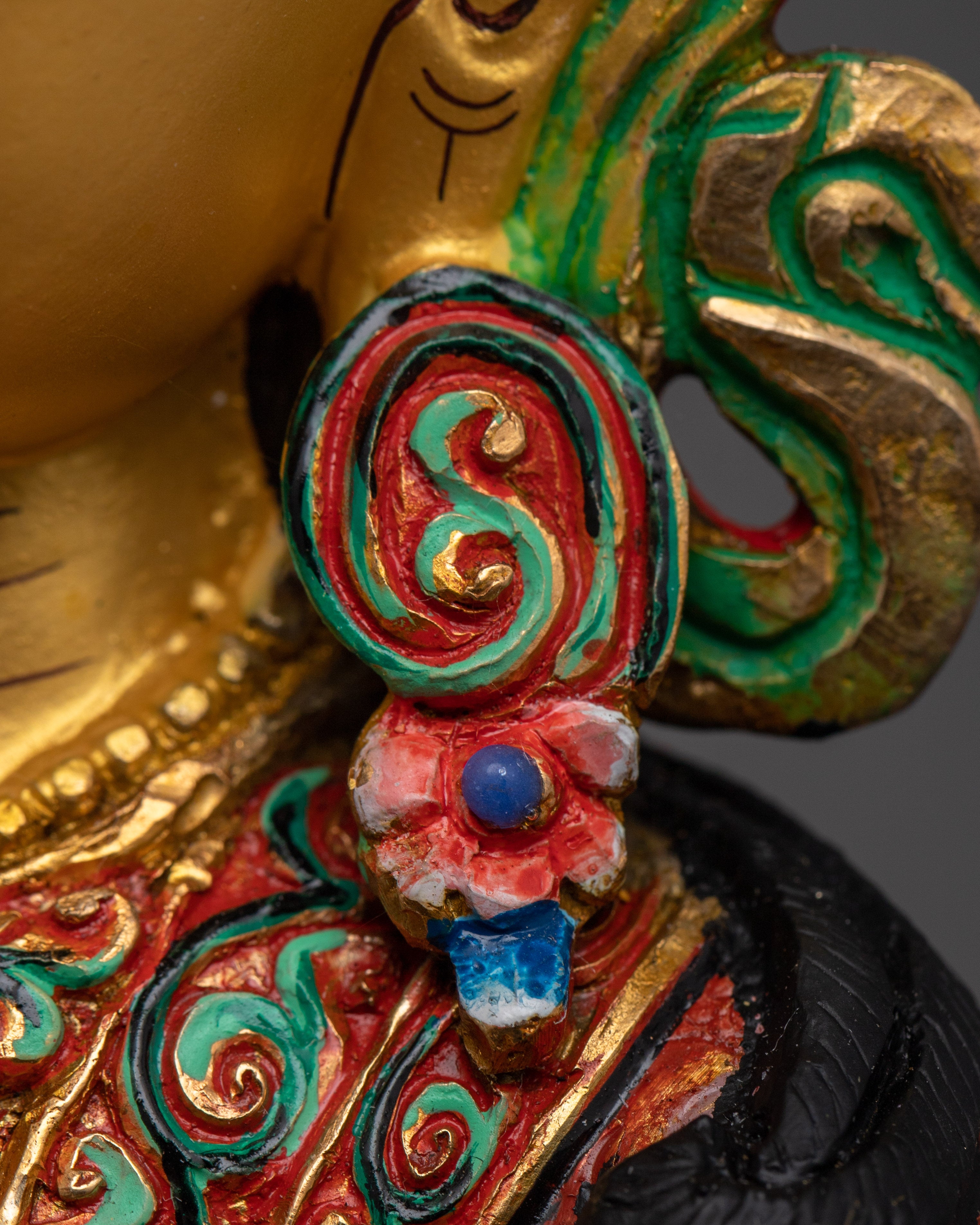 Guru Rinpoche with Consort in Yab-Yum figurine | Buddhist Art for Meditation and Shrine Decor