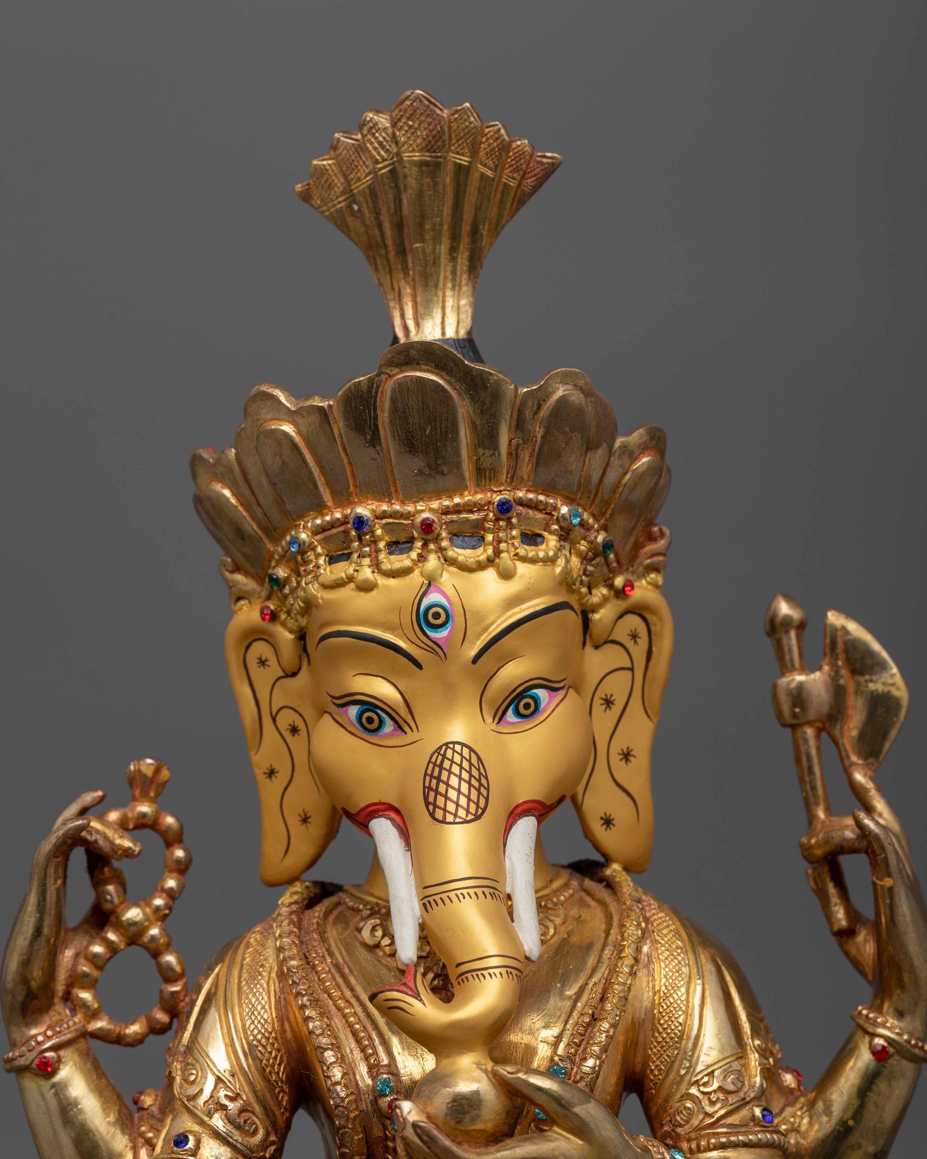 Elephant Headed Hindu Deity Ganesha | Himalaya Nepal Lord Ganpati Idol