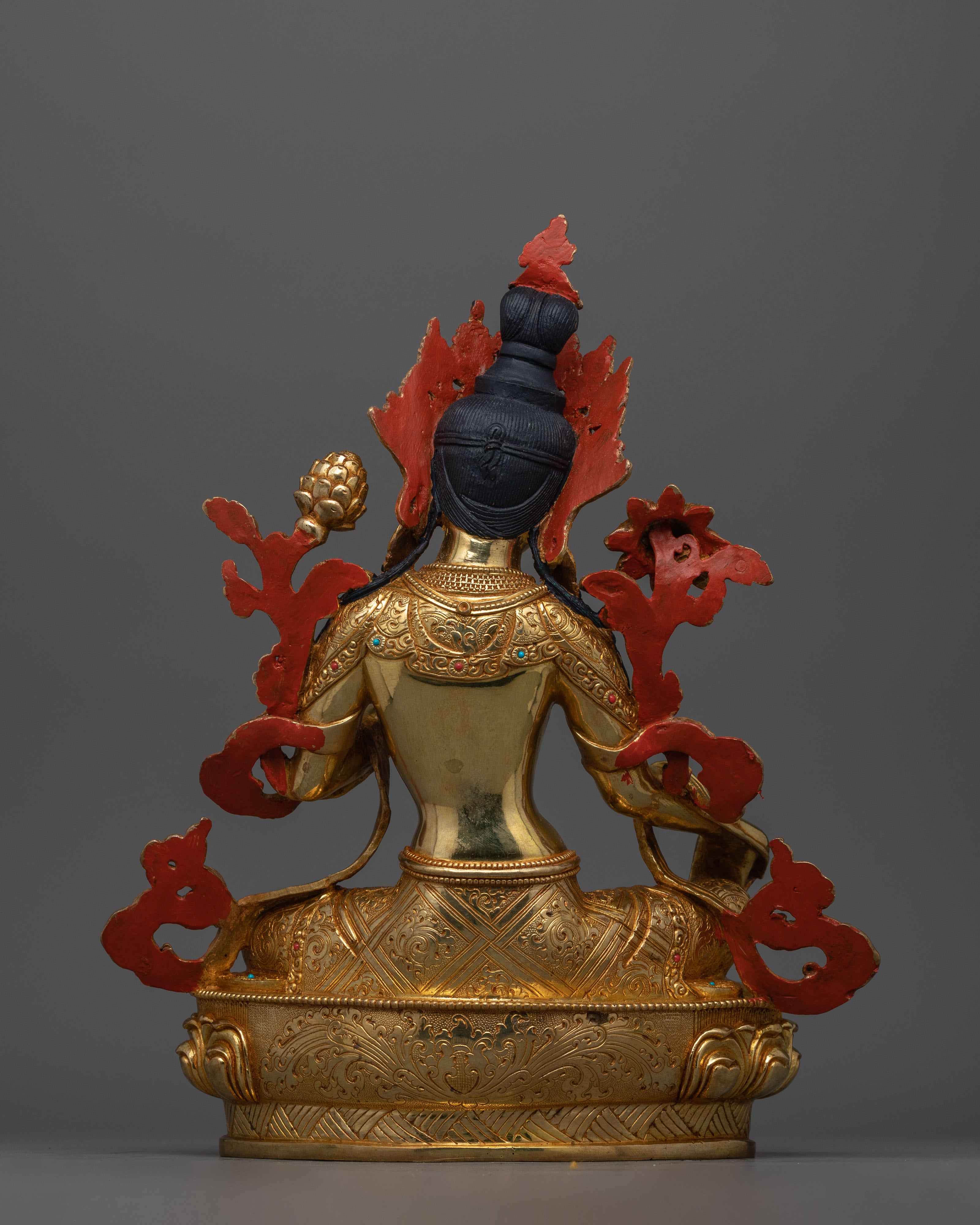 Buddhist Jetsun Dolma Green Tara Sculpture | Compassionate and Protective Buddha