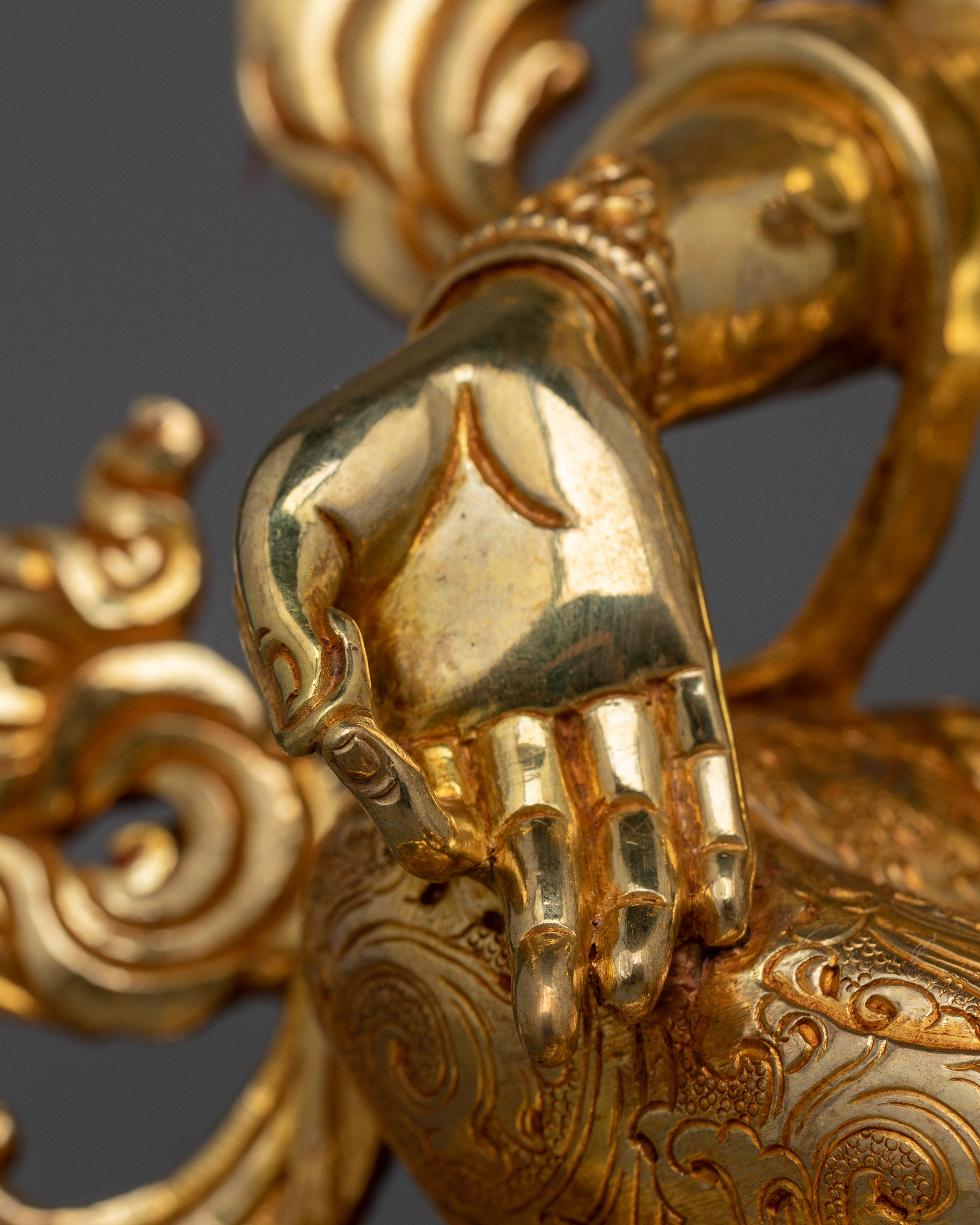 Buddhist Jetsun Dolma Green Tara Sculpture | Compassionate and Protective Buddha