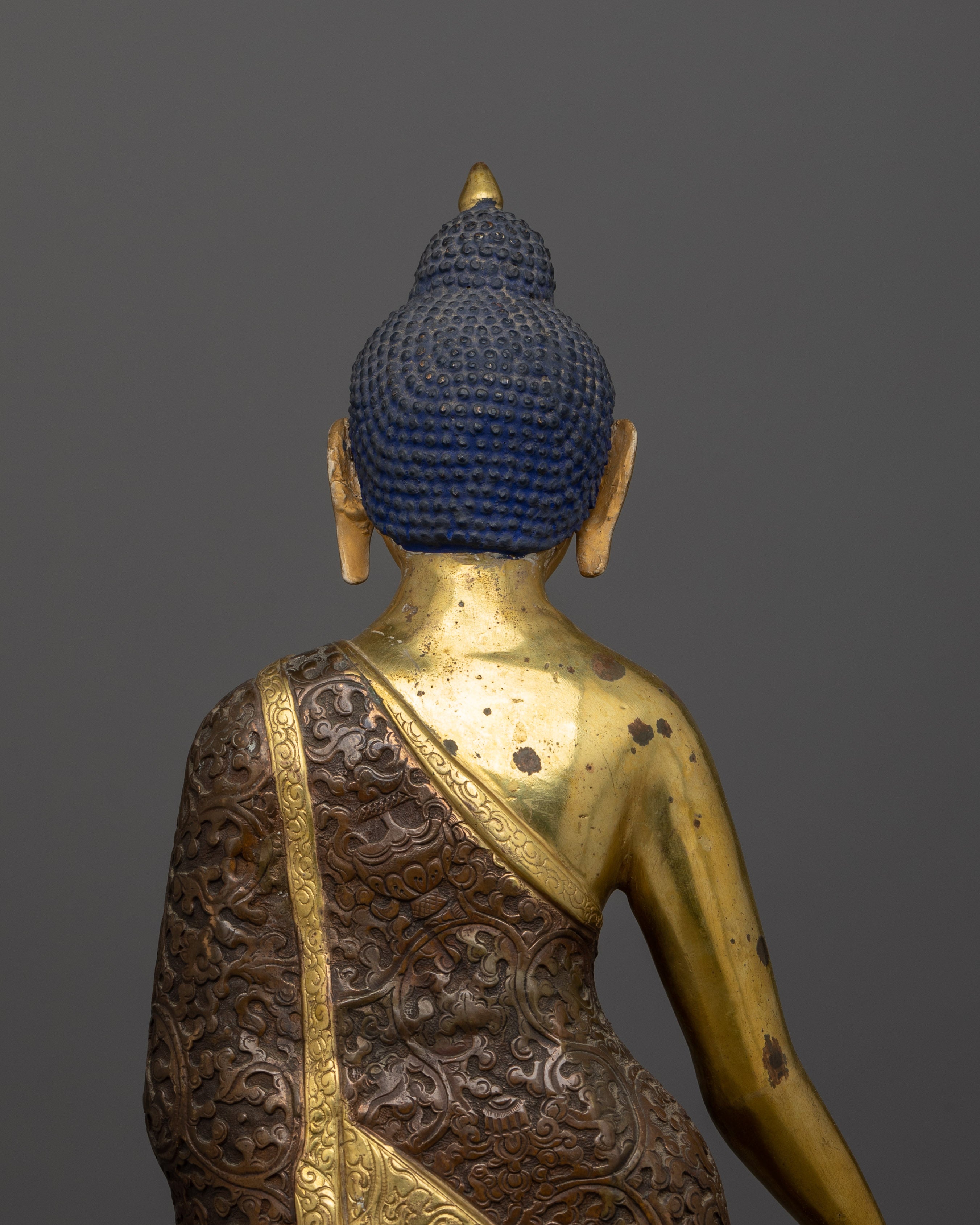 Antique Religious Shakyamuni Buddha for Shrine | Masterpiece of Enlightenment