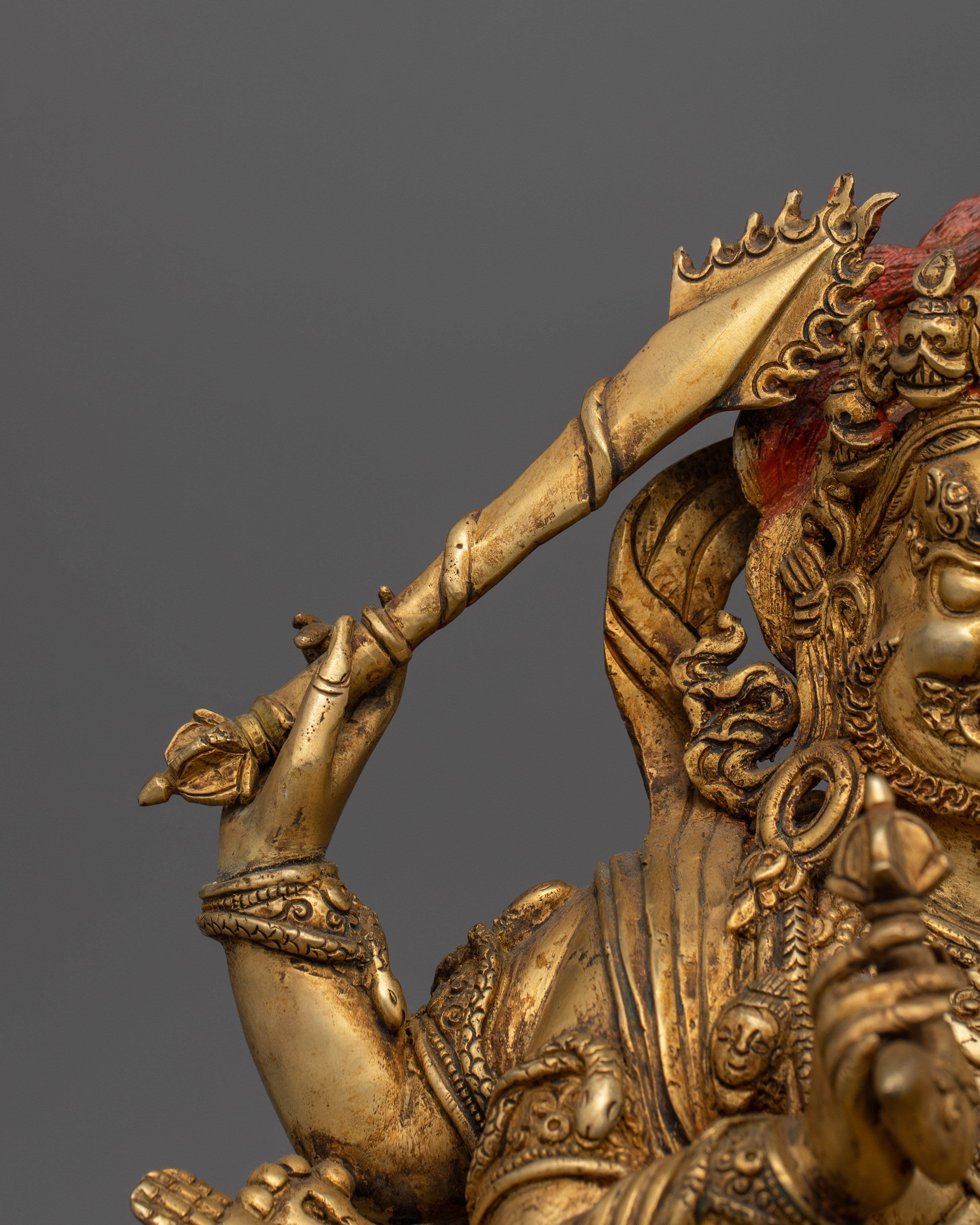 Spiritual and Protector of The Dharma Mahakala Bernakchen "Black Coat" | Himalayan Artwork