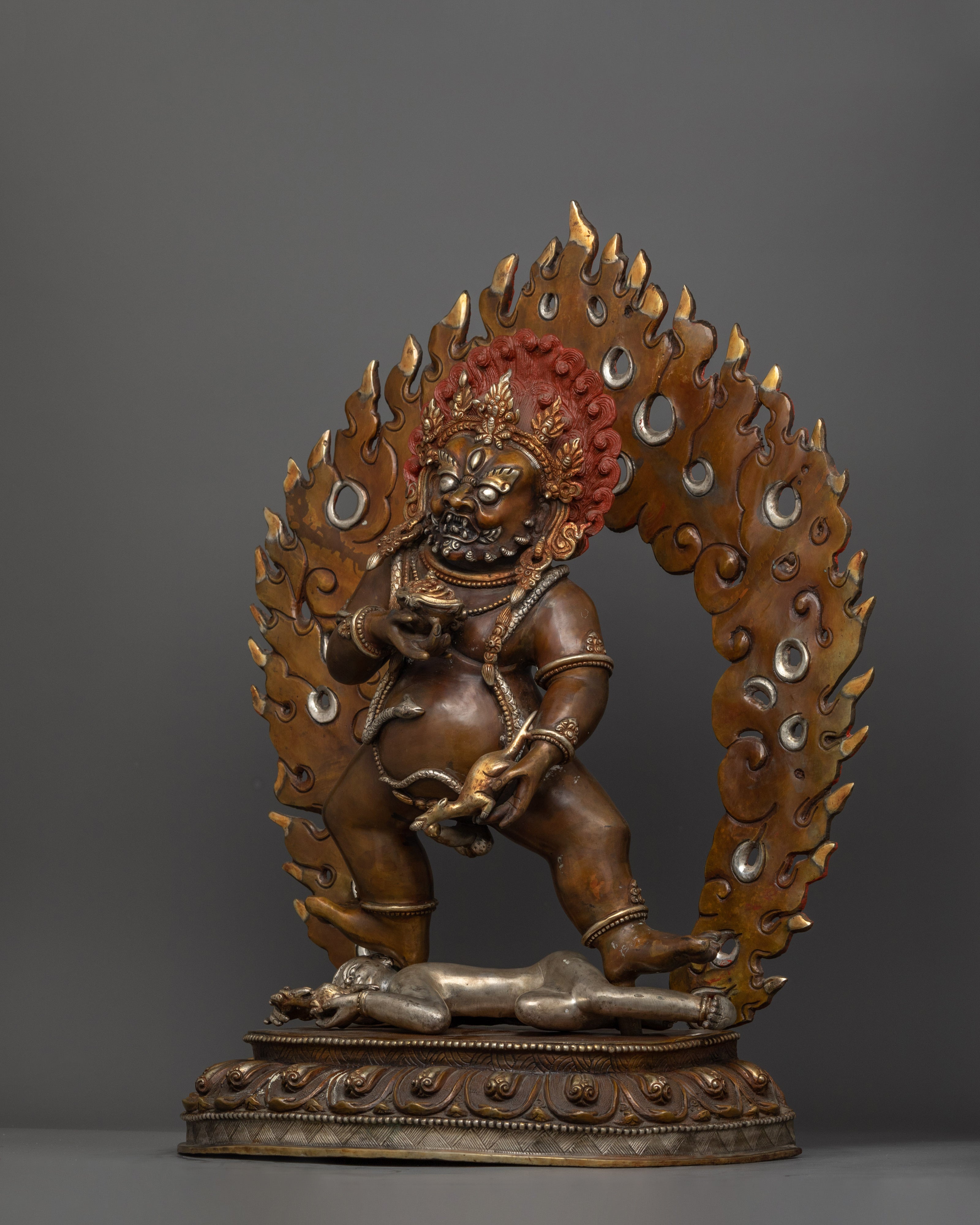 Spiritual Black Dzambhala (Kubera) Statue | Hindu deity of prosperity