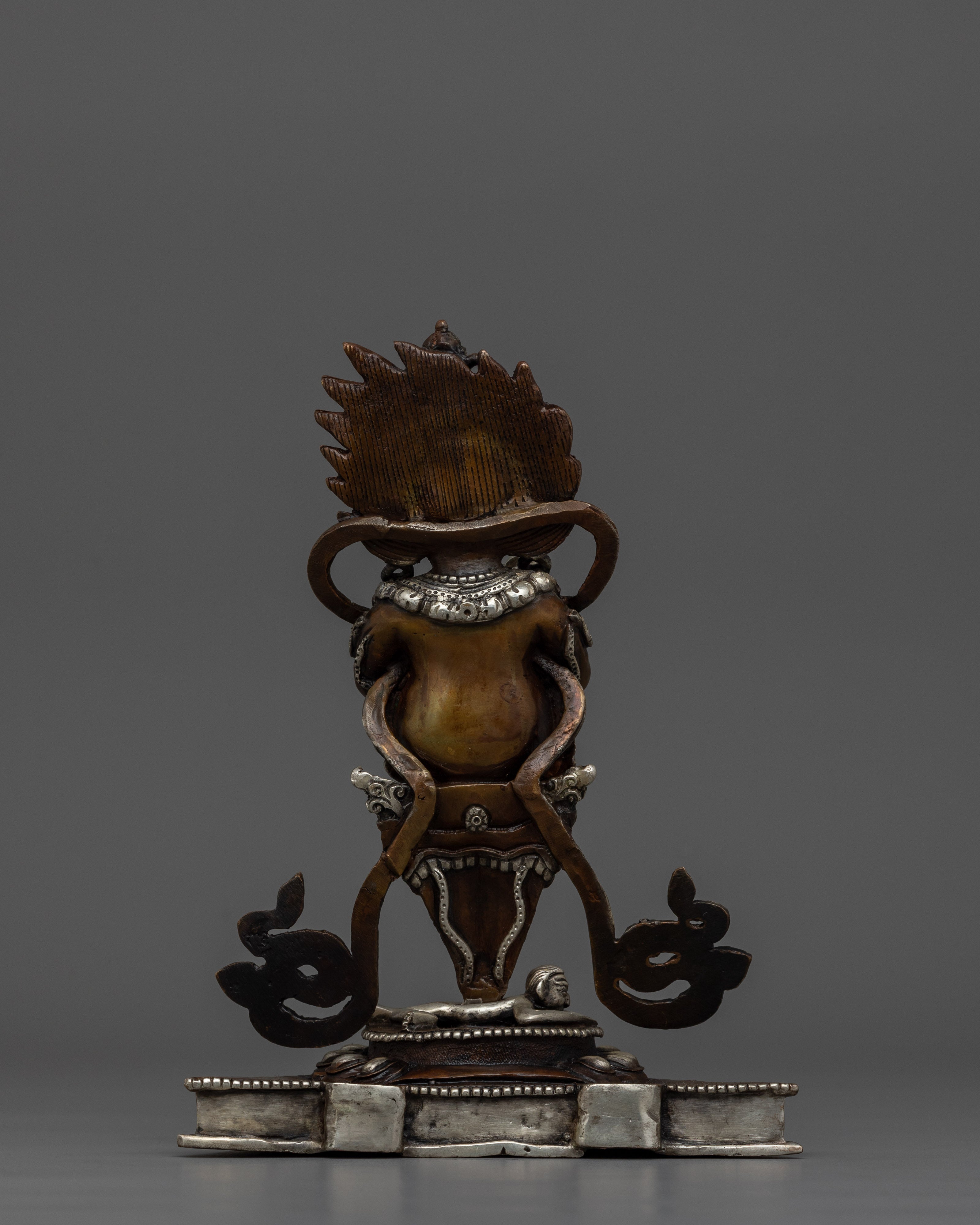 Tibetan Protector Deity Mahakala Phurba Statue | Divine Ferocity of Mahakala