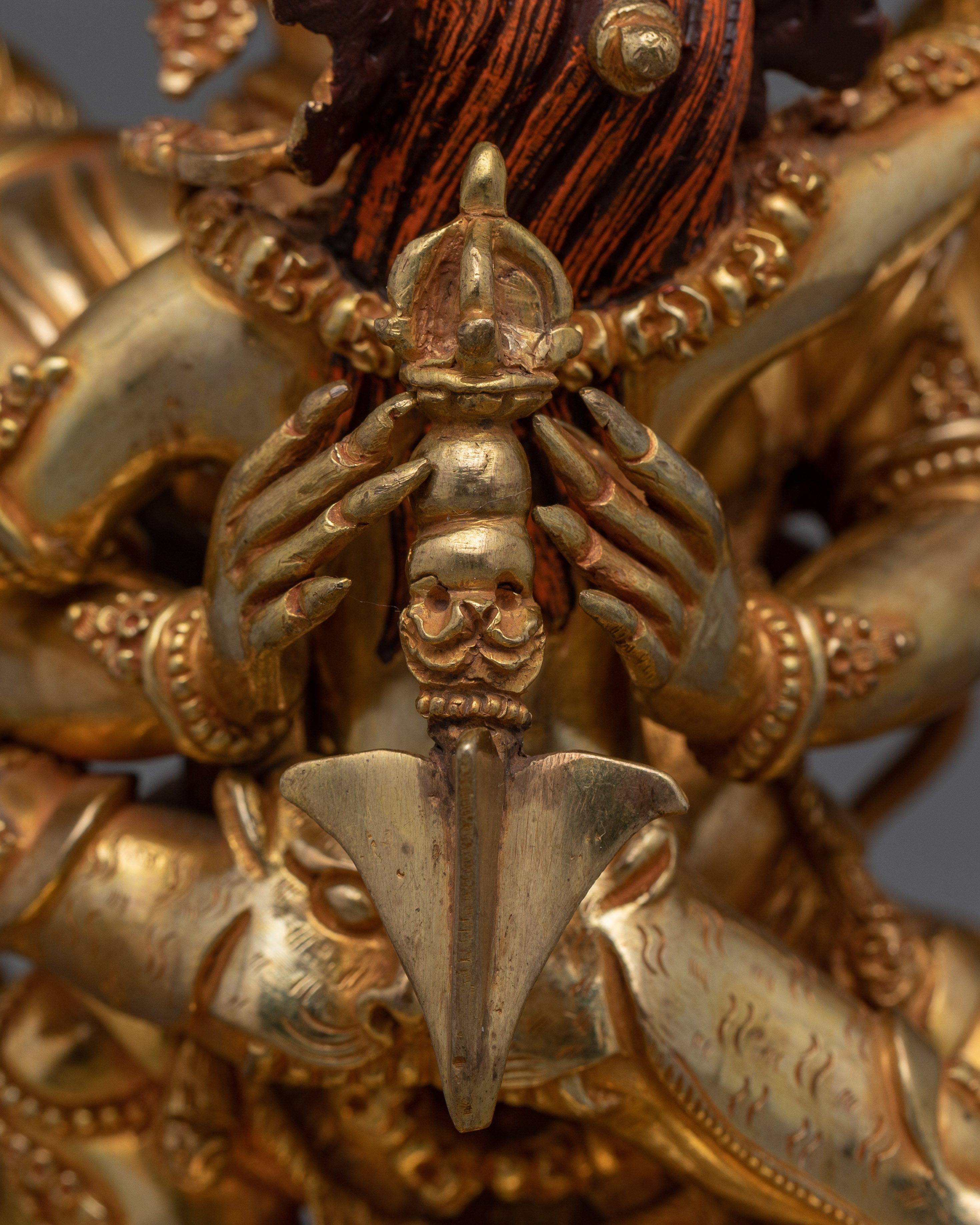 Tibetan Phurba Deity Vajrakilaya Statue | Symbolizing the Unity of Wisdom