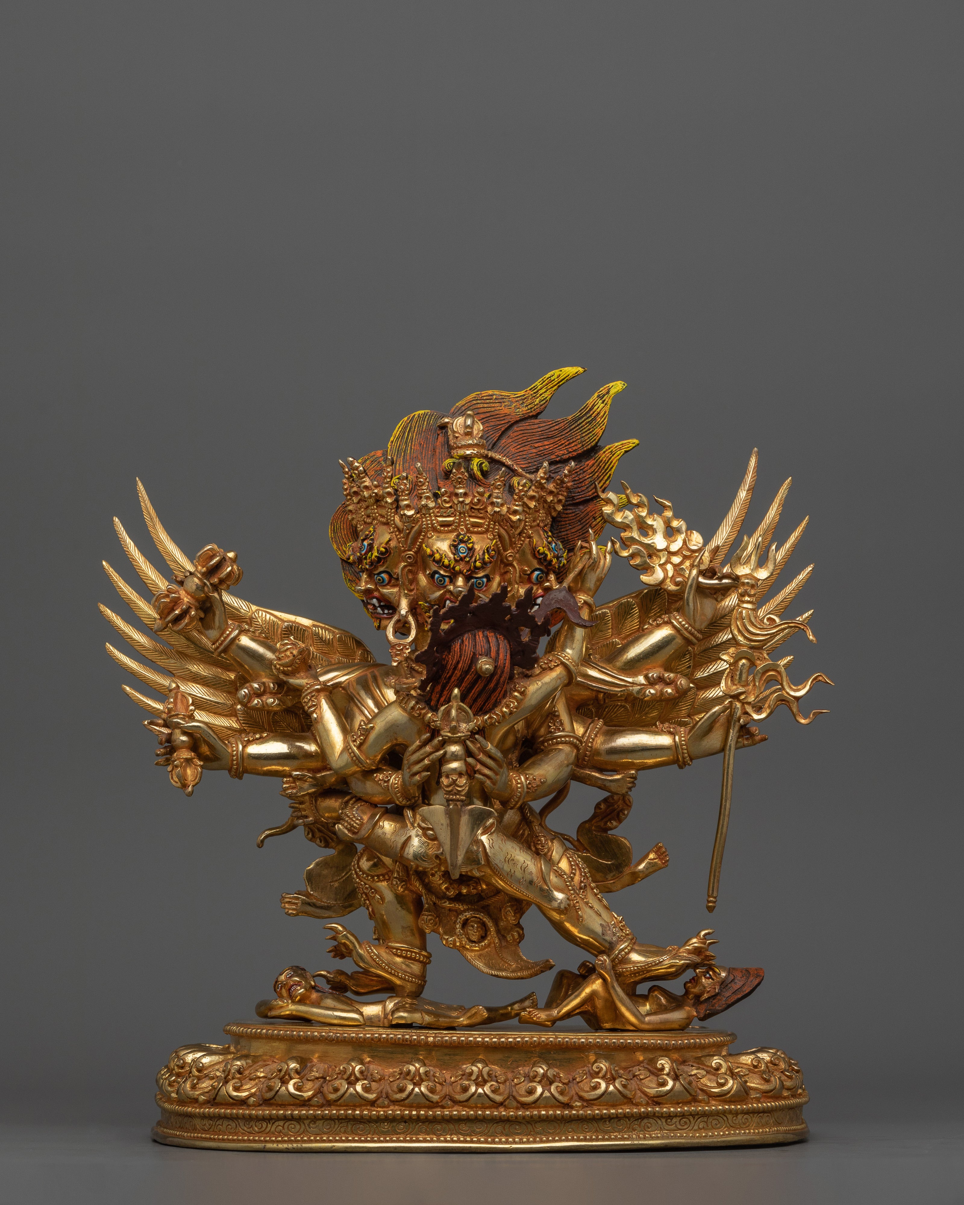 Tibetan Phurba Deity Vajrakilaya Statue | Symbolizing the Unity of Wisdom