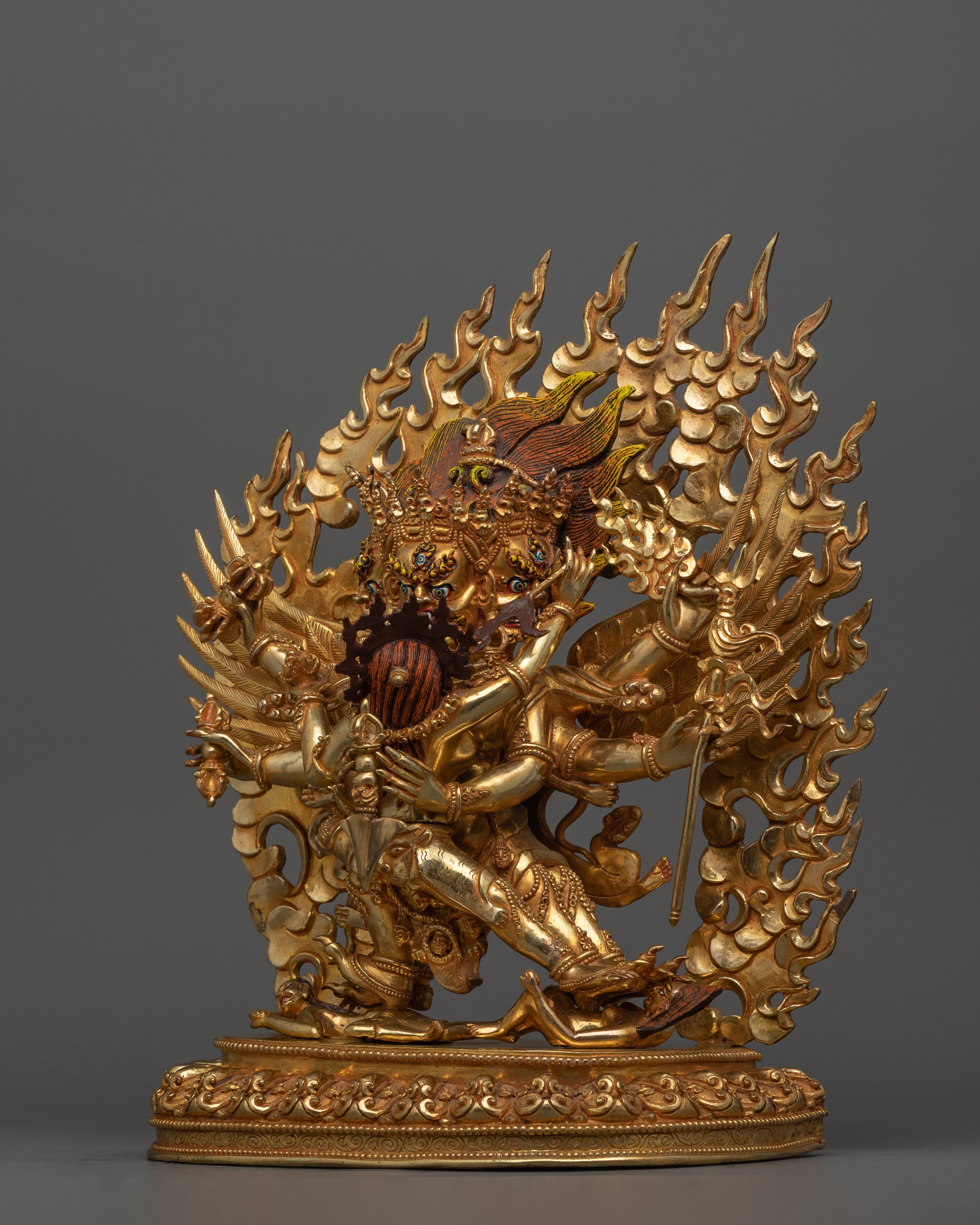 Tibetan Phurba Deity Vajrakilaya Statue | Symbolizing the Unity of Wisdom