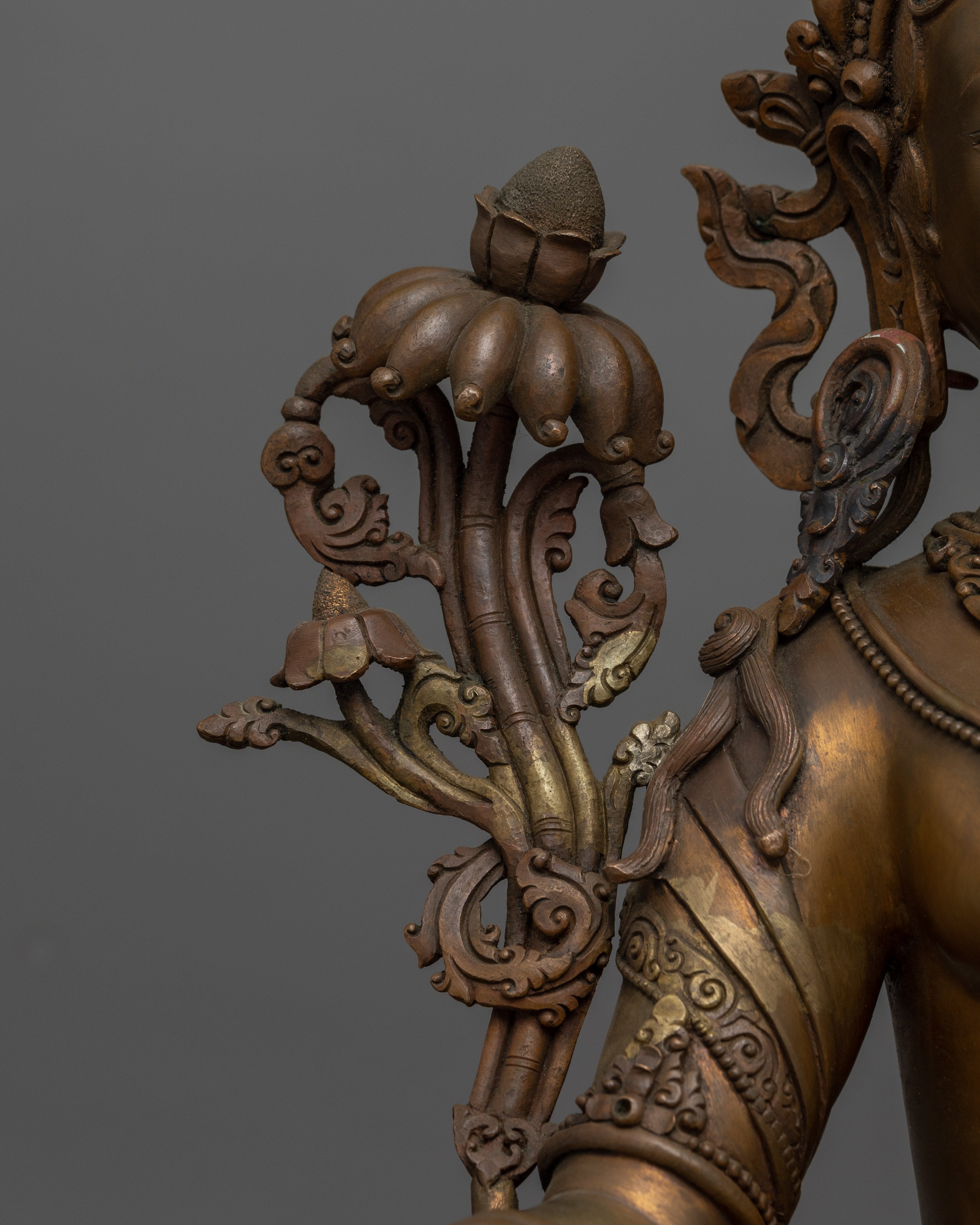 Healing Green Tara Statue for Shrine | Goddess of Compassion and Protection