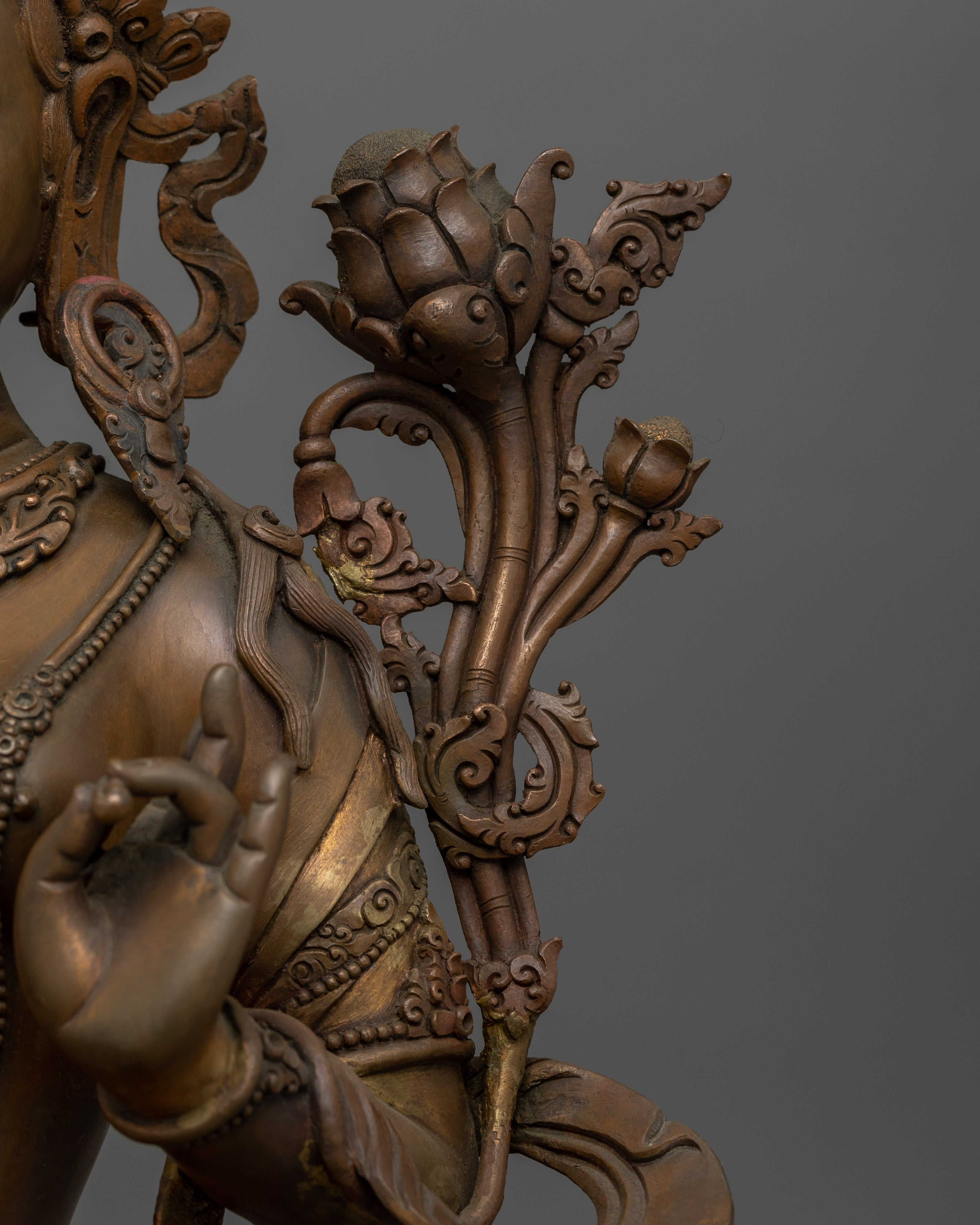 Healing Green Tara Statue for Shrine | Goddess of Compassion and Protection