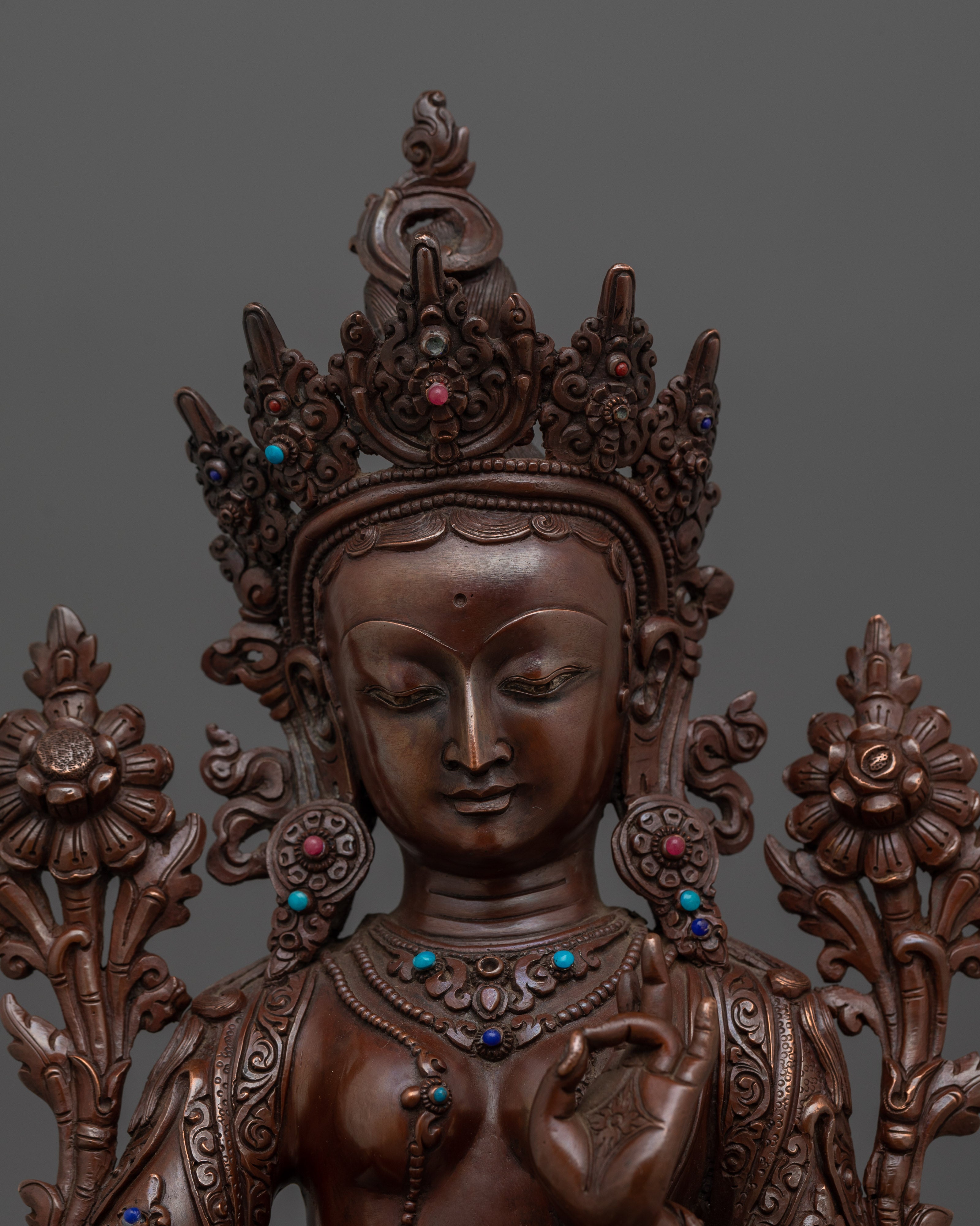 Goddess Shyamatara Statue (Green Tara) | Sacred Sculpture for Buddhist Shrines