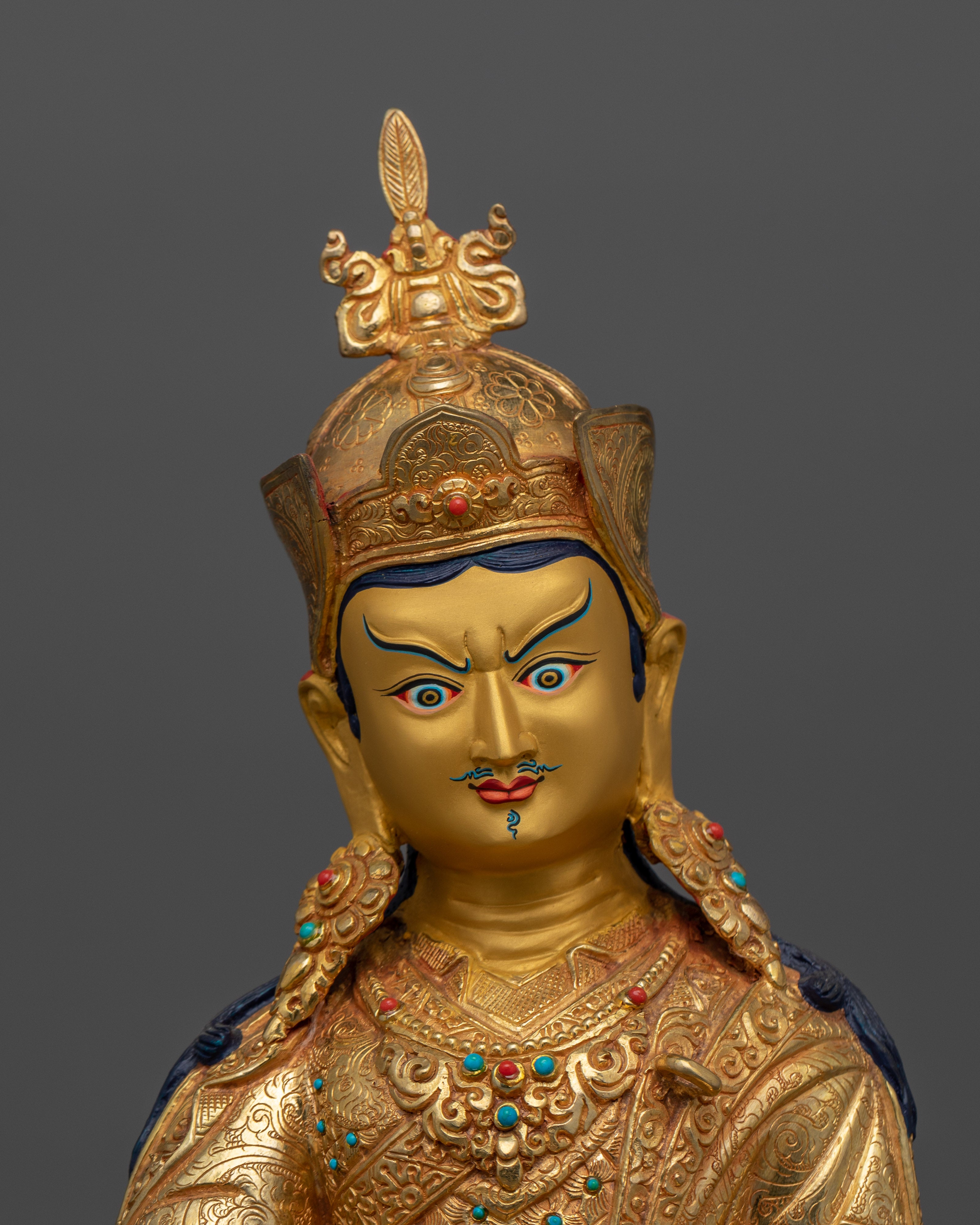 Semi-Wrathful Guru Rinpoche Tantric Master | Protector and Enlightened Guide