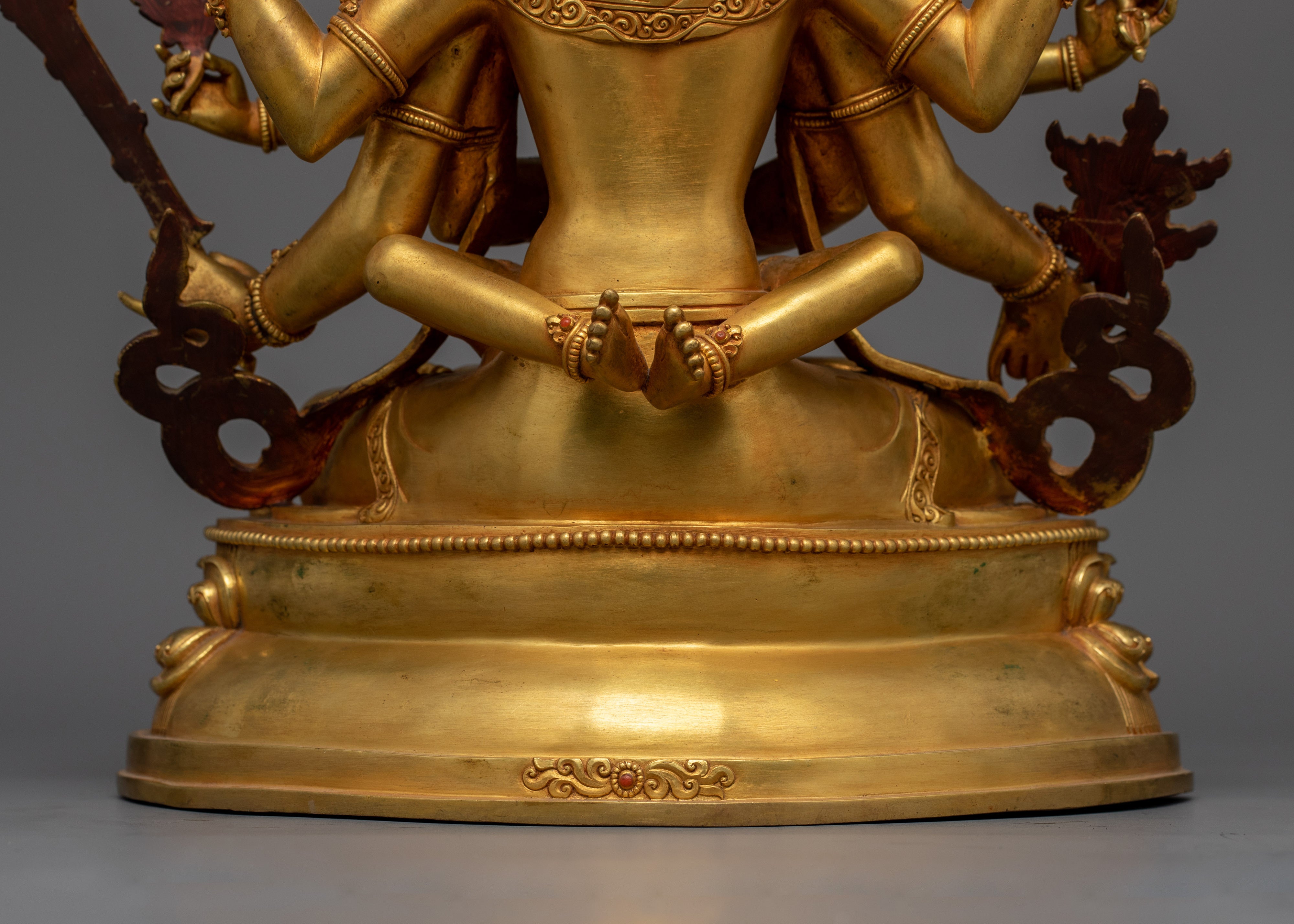 Gold Gilded Guhyasamaja 13 Inch Statue | The Mystery of Tathāgatahood Buddhahood