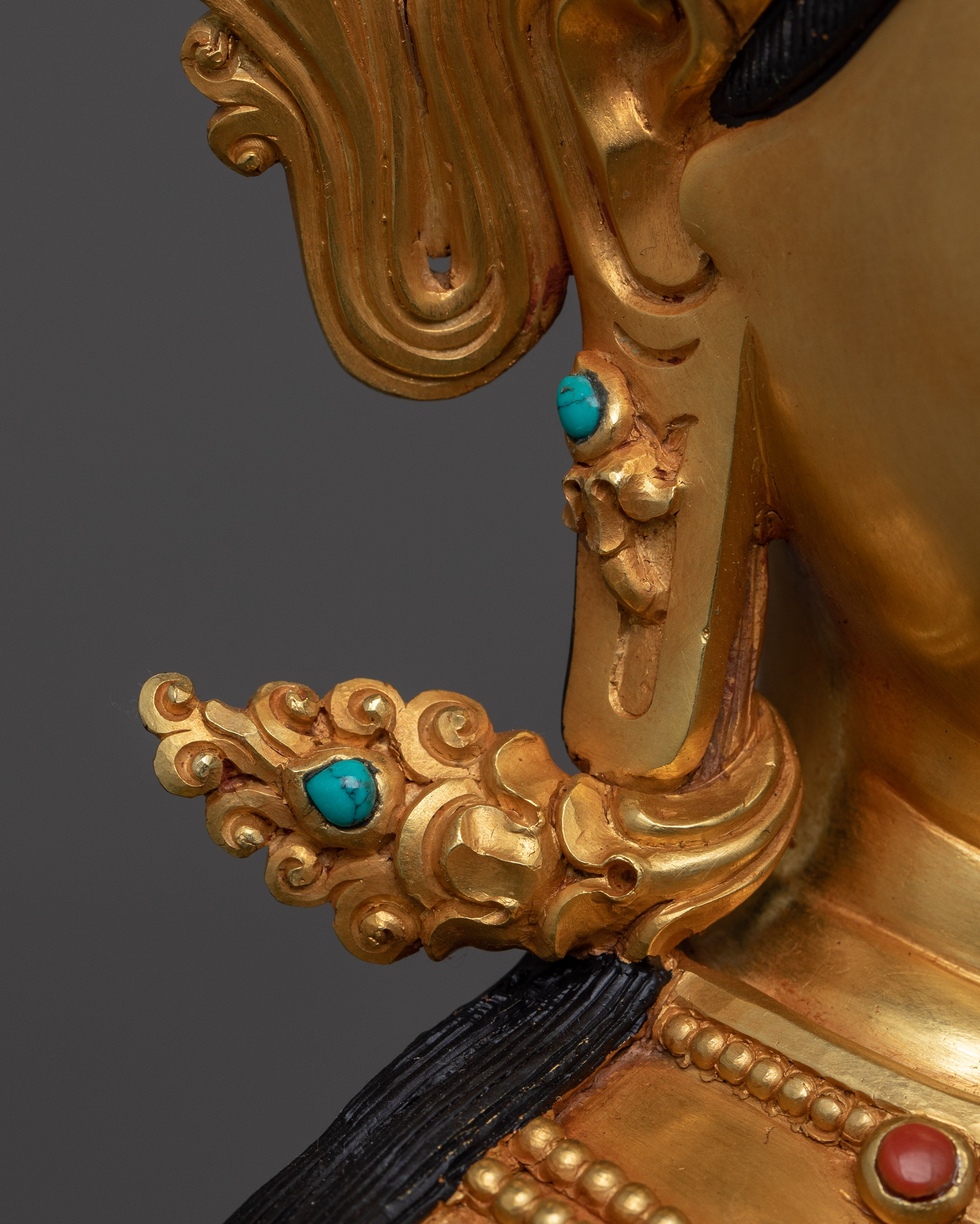 Manjushri Wisdom Deity of Buddhism for Altar | Handmade Statue from Nepal