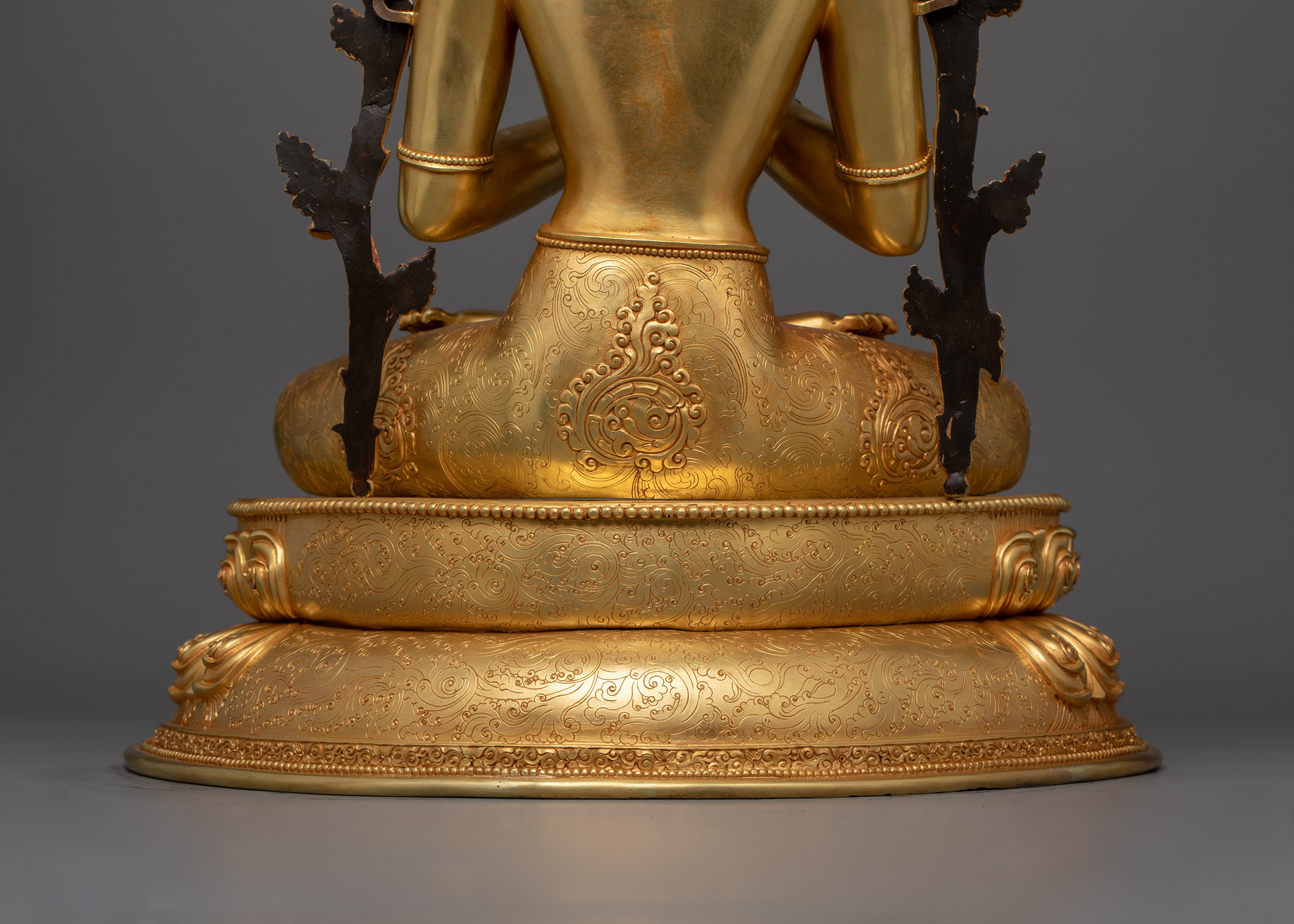 Manjushri Wisdom Deity of Buddhism for Altar | Handmade Statue from Nepal