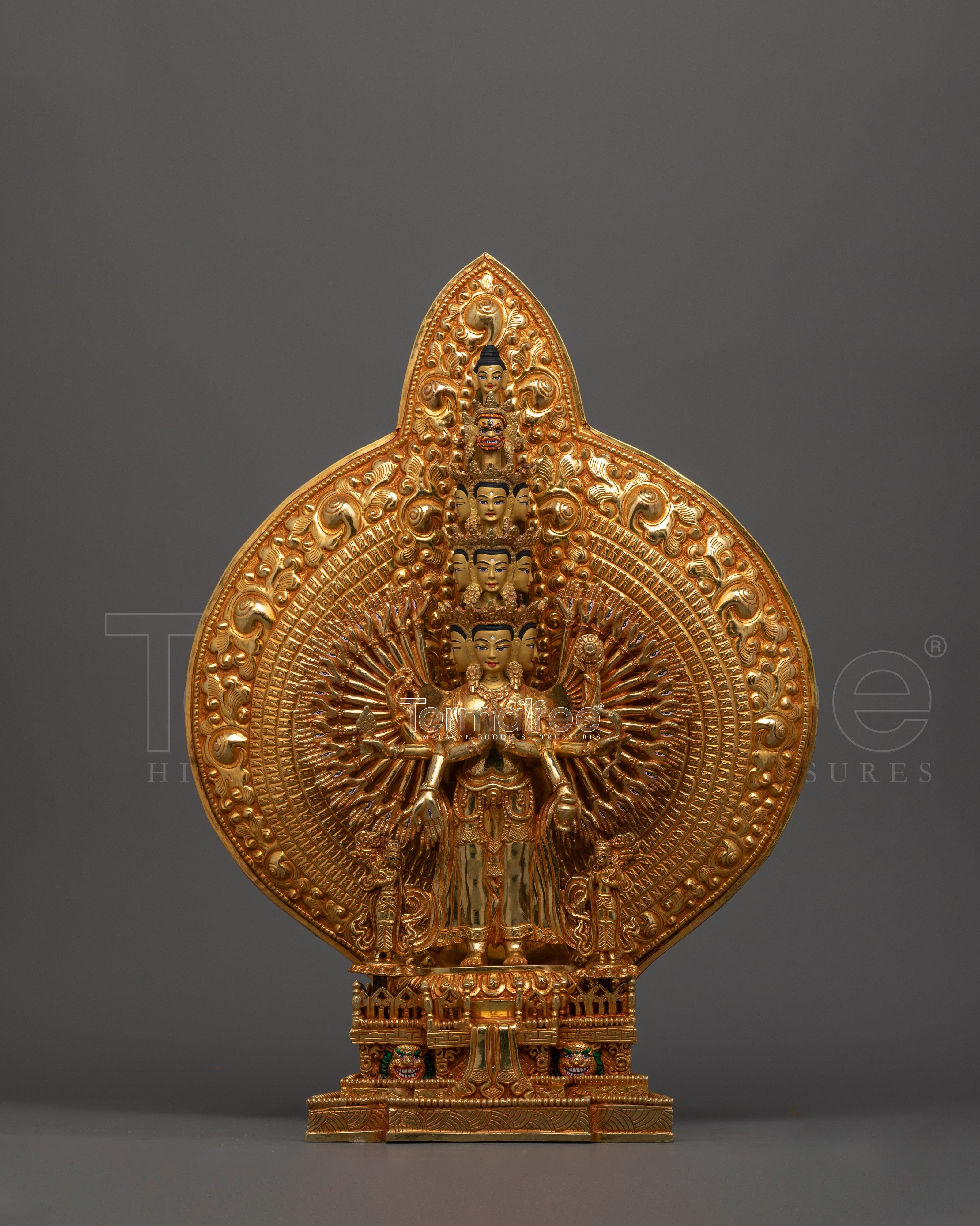 1000 Arm Chenrezig Handmade Statue | Compassionate Boddhisattva of Buddhism