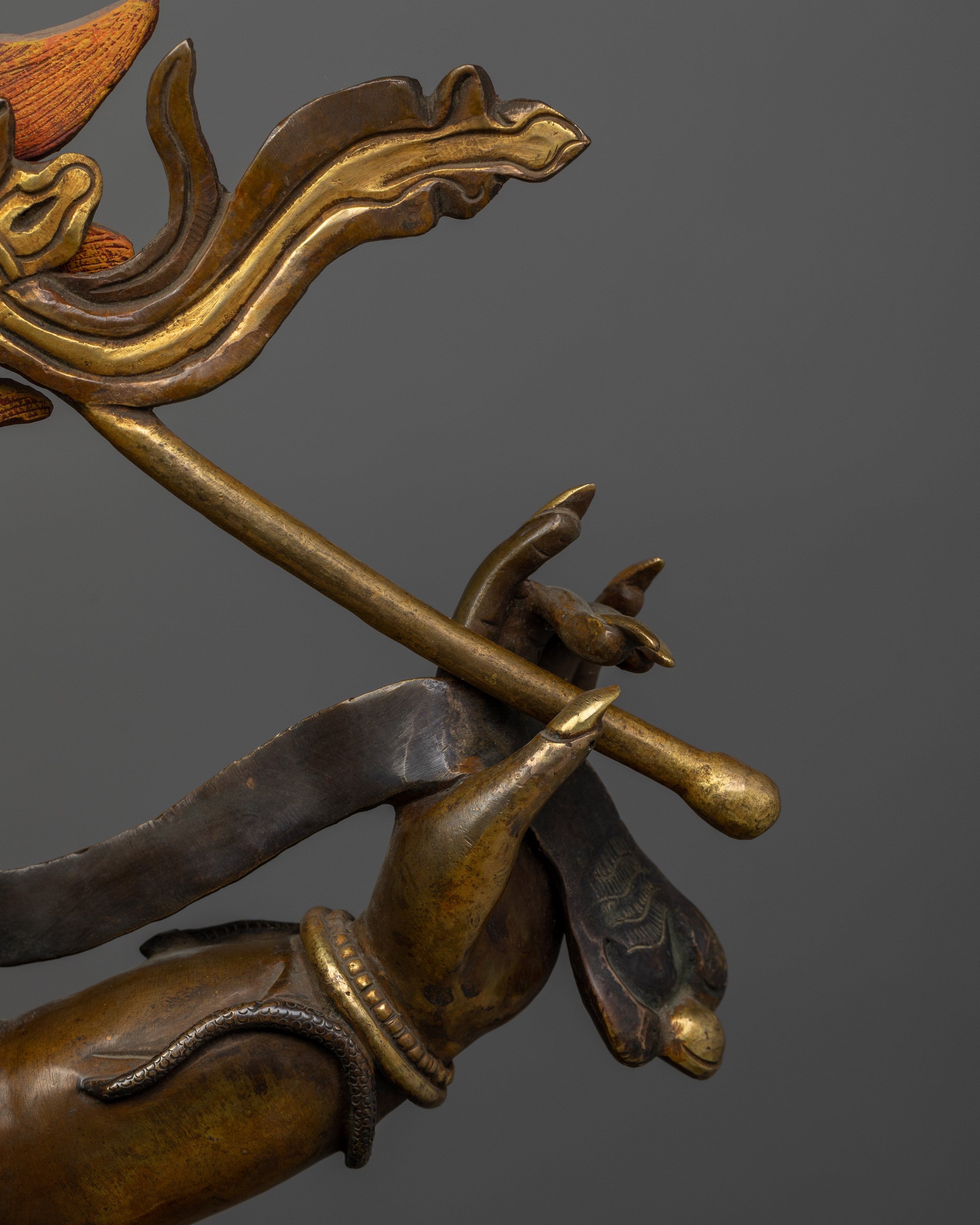 Wrathful Spiritual Six-Armed Mahakala Statue | Protector of the Dharma