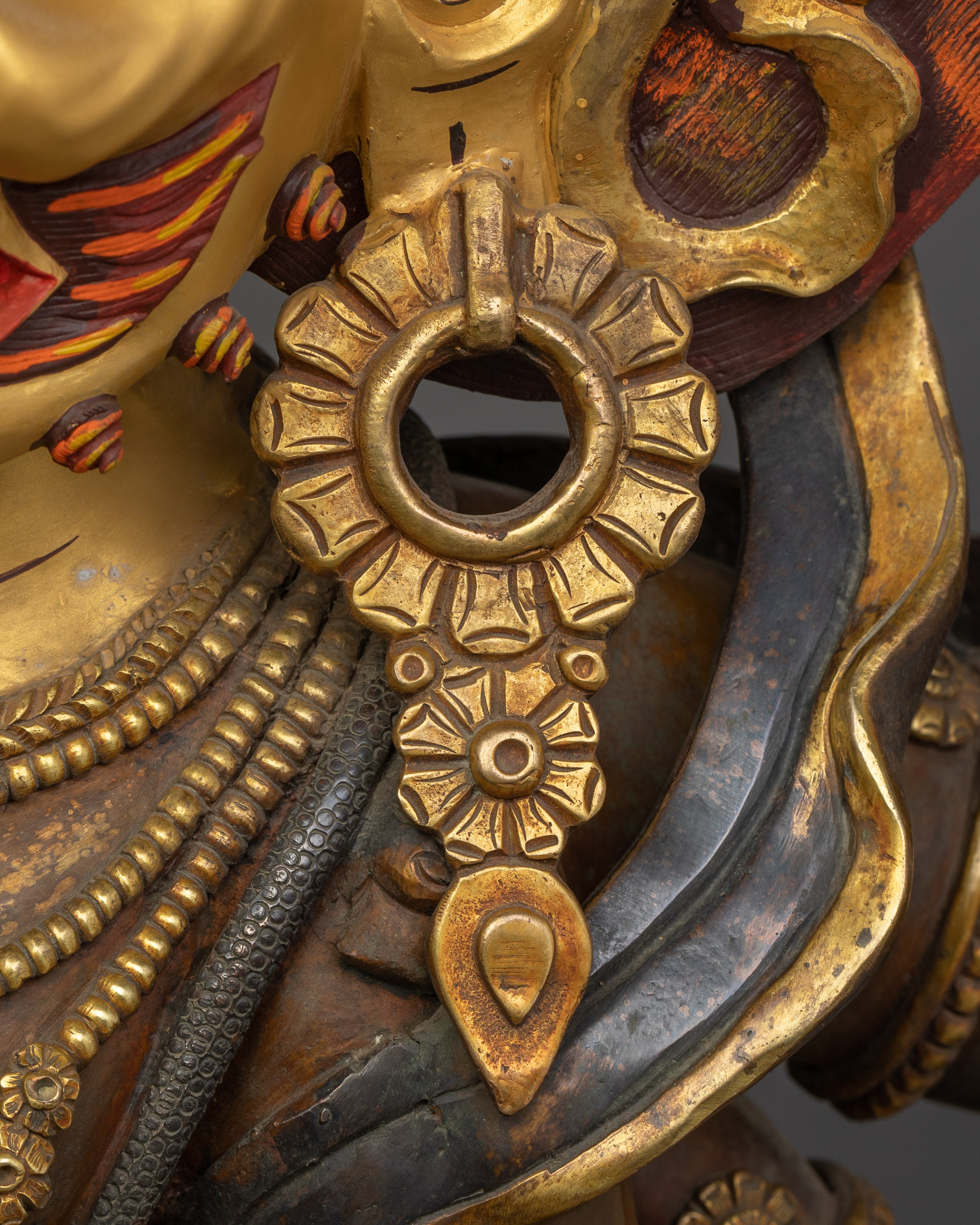 Wrathful Spiritual Six-Armed Mahakala Statue | Protector of the Dharma