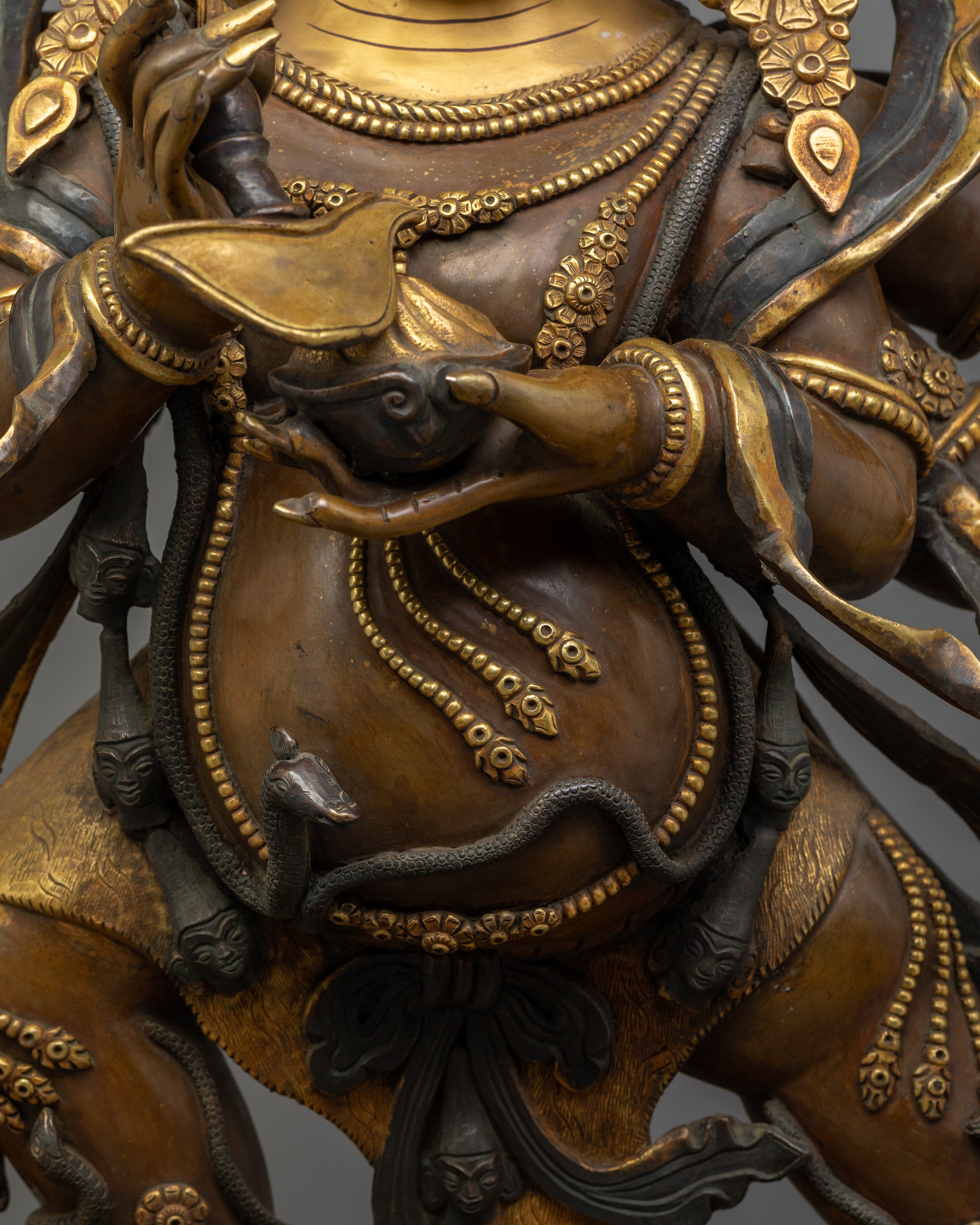 Wrathful Spiritual Six-Armed Mahakala Statue | Protector of the Dharma