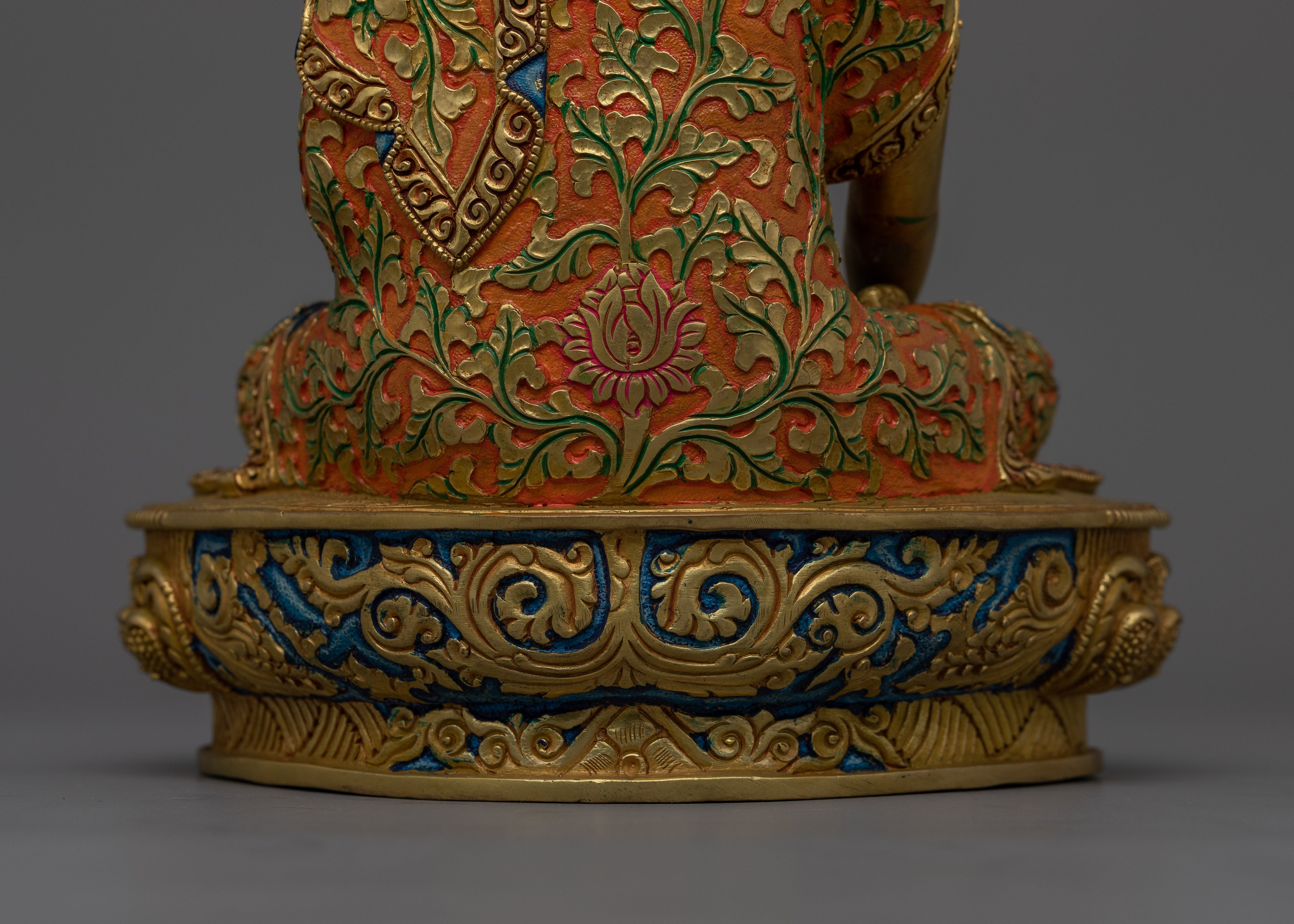 Mindfulness Siddhartha Gautama Statue | 24K Gold Gilded Buddhist Icon