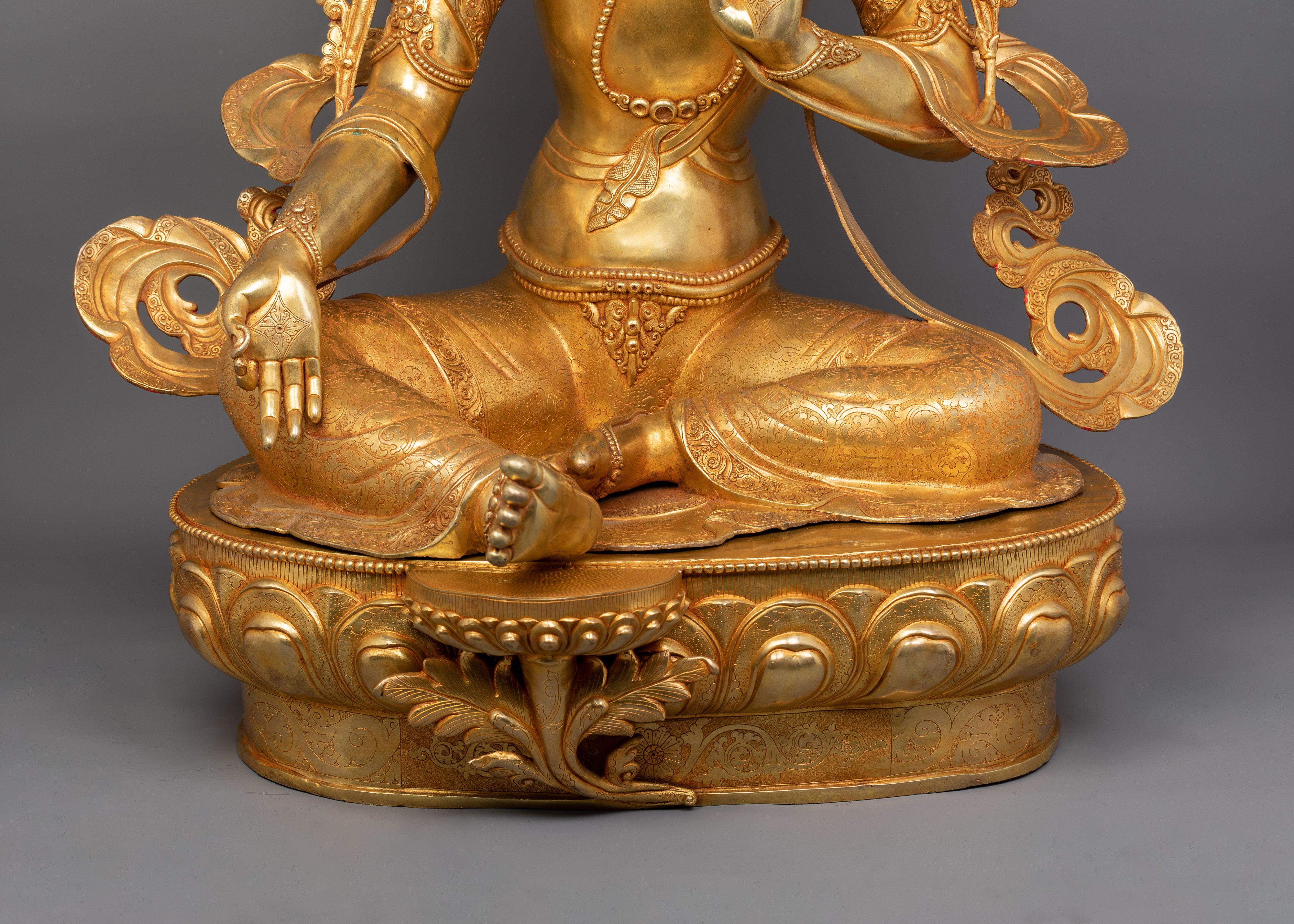 Green Tara Bodhisattva of Compassion Symbol Statue | The Swift Liberator