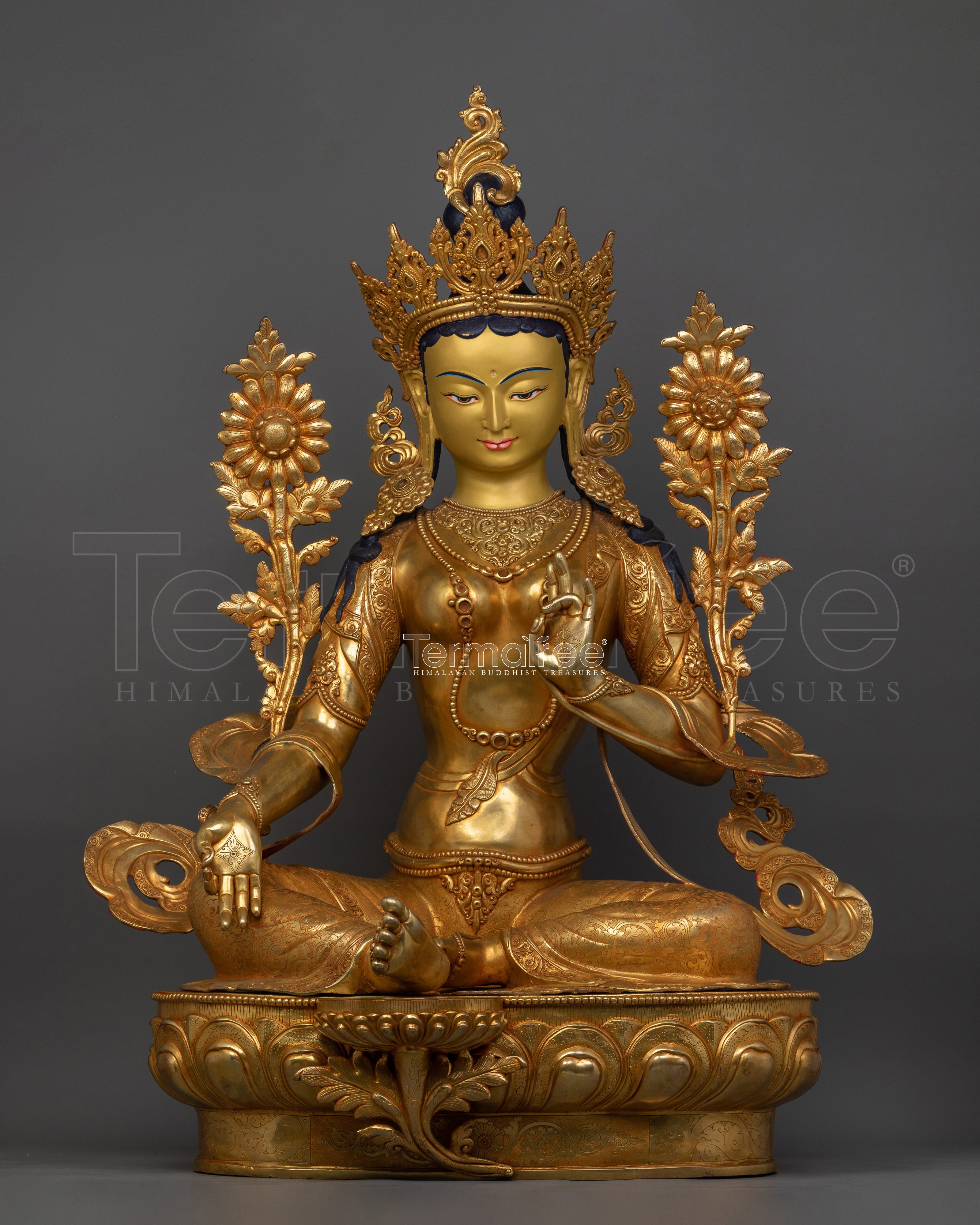 Green Tara Bodhisattva of Compassion Symbol Statue | The Swift Liberator