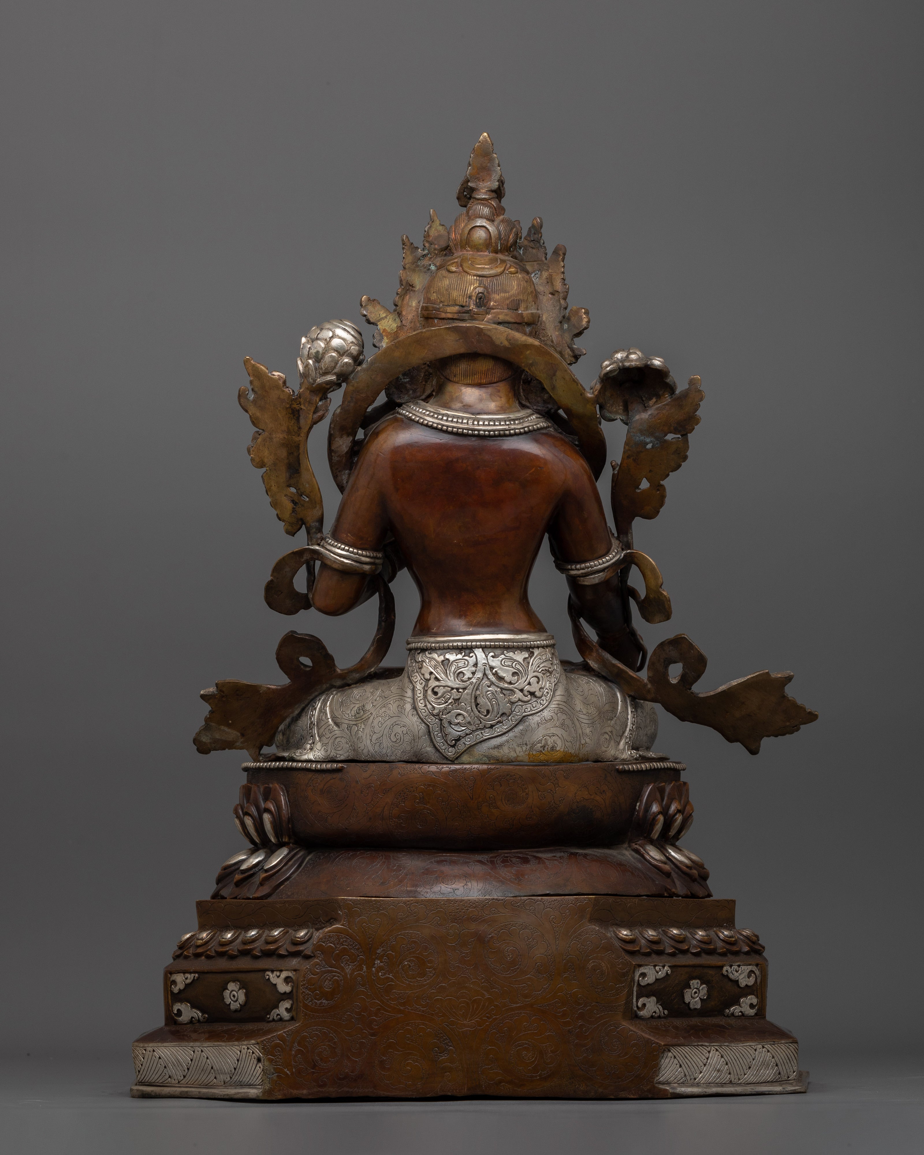 White Tara The Deity of Longevity Altar Sculpture | Symbol of Enlightened Compassion