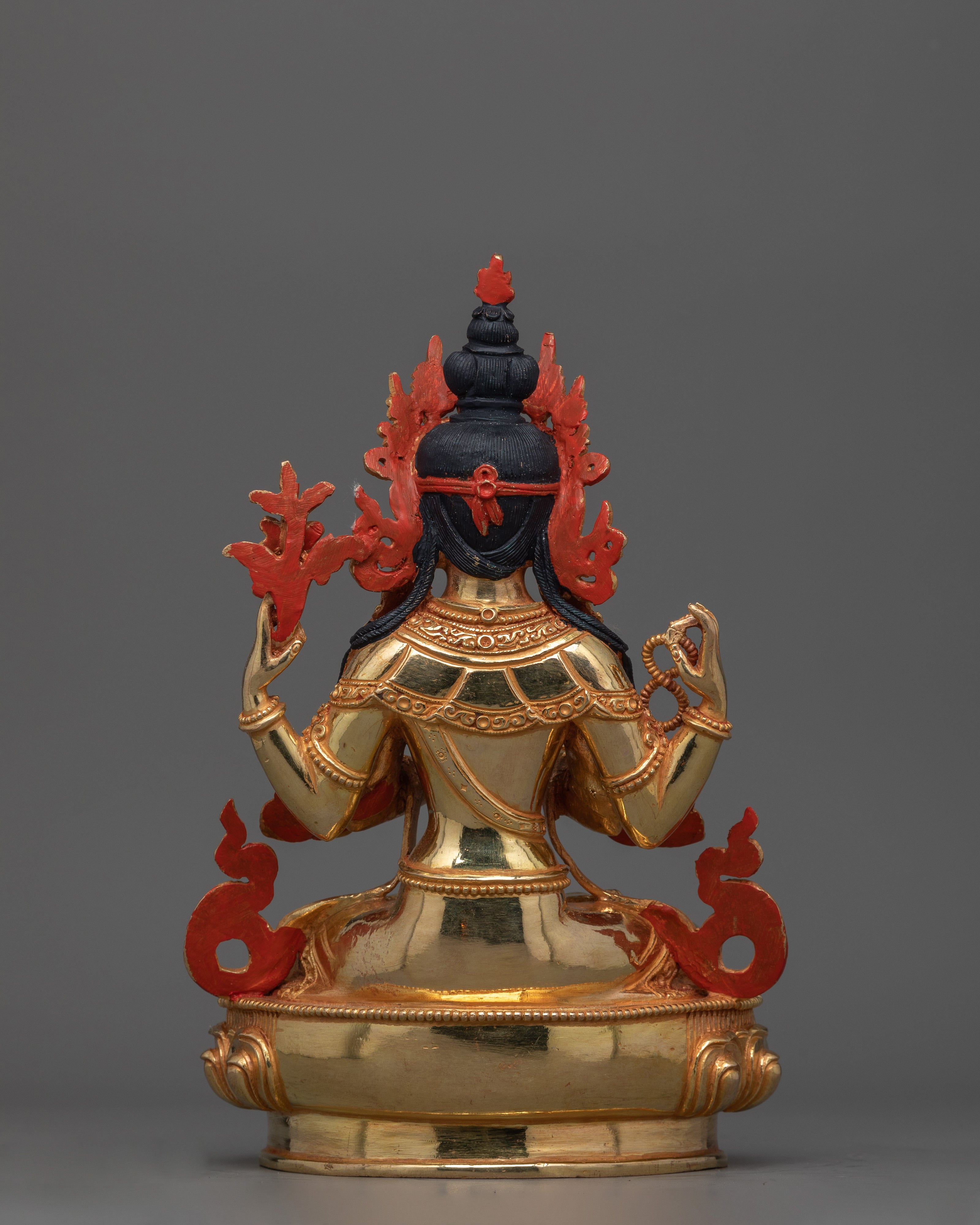 Tibetan Chenrezig Bodhisattva of Compassion Statue | Handcrafted for Meditation Practice