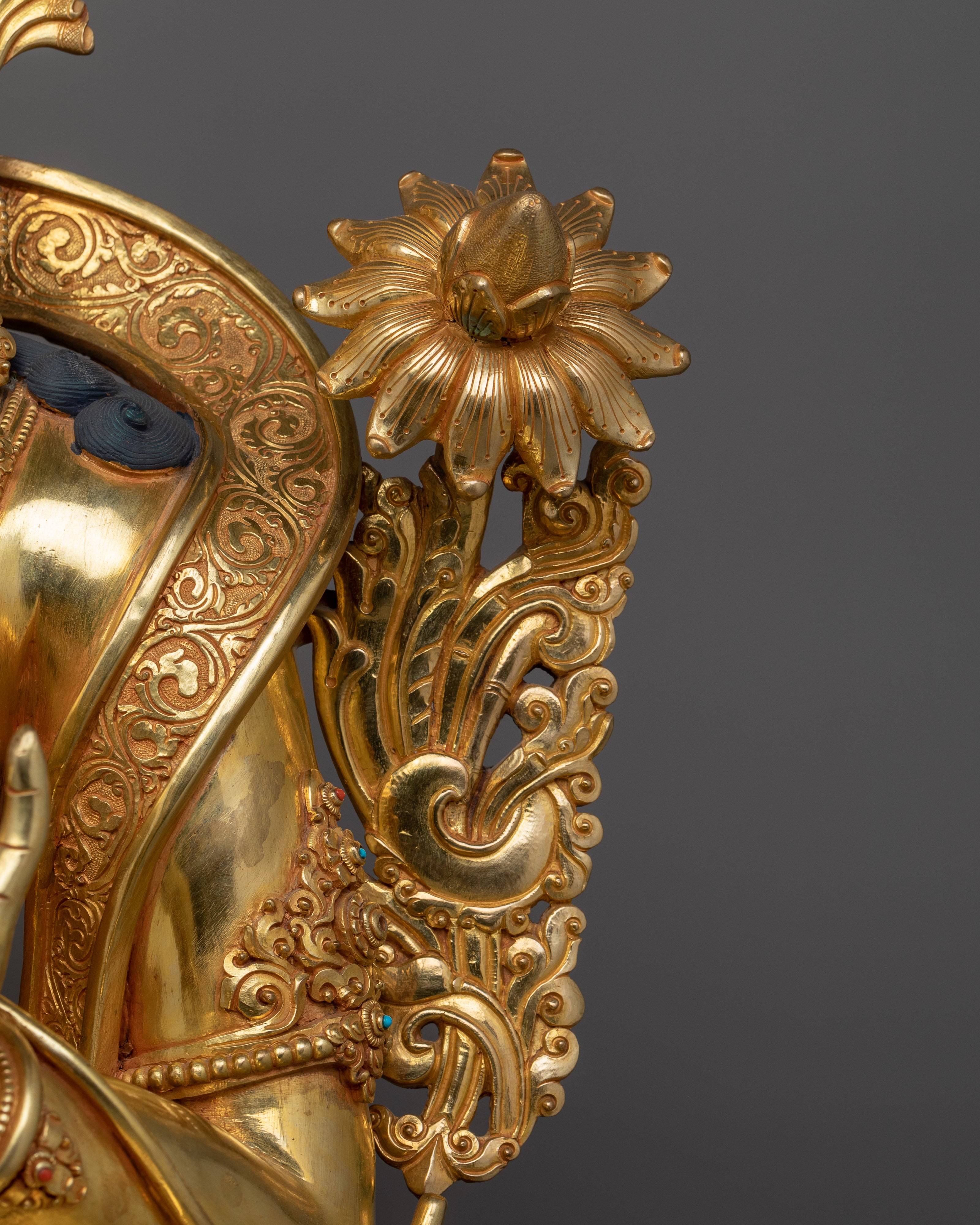 32.3 Inch Large Green Tara Statue for Dharma | The Female Buddha in Buddhism