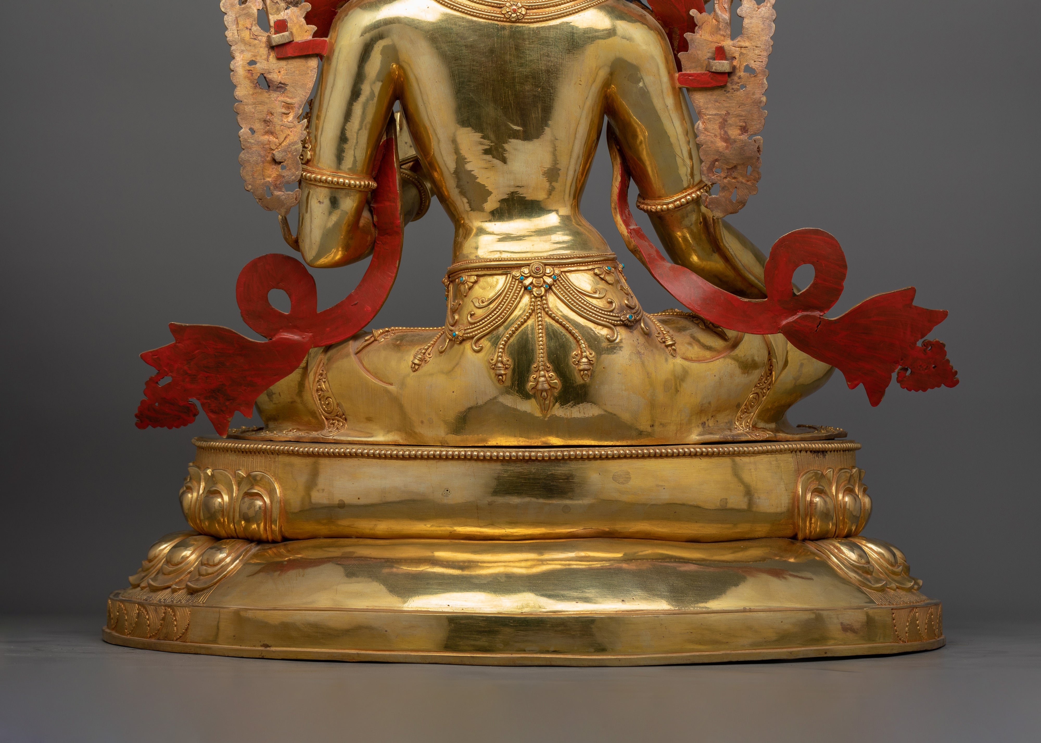 32.3 Inch Large Green Tara Statue for Dharma | The Female Buddha in Buddhism