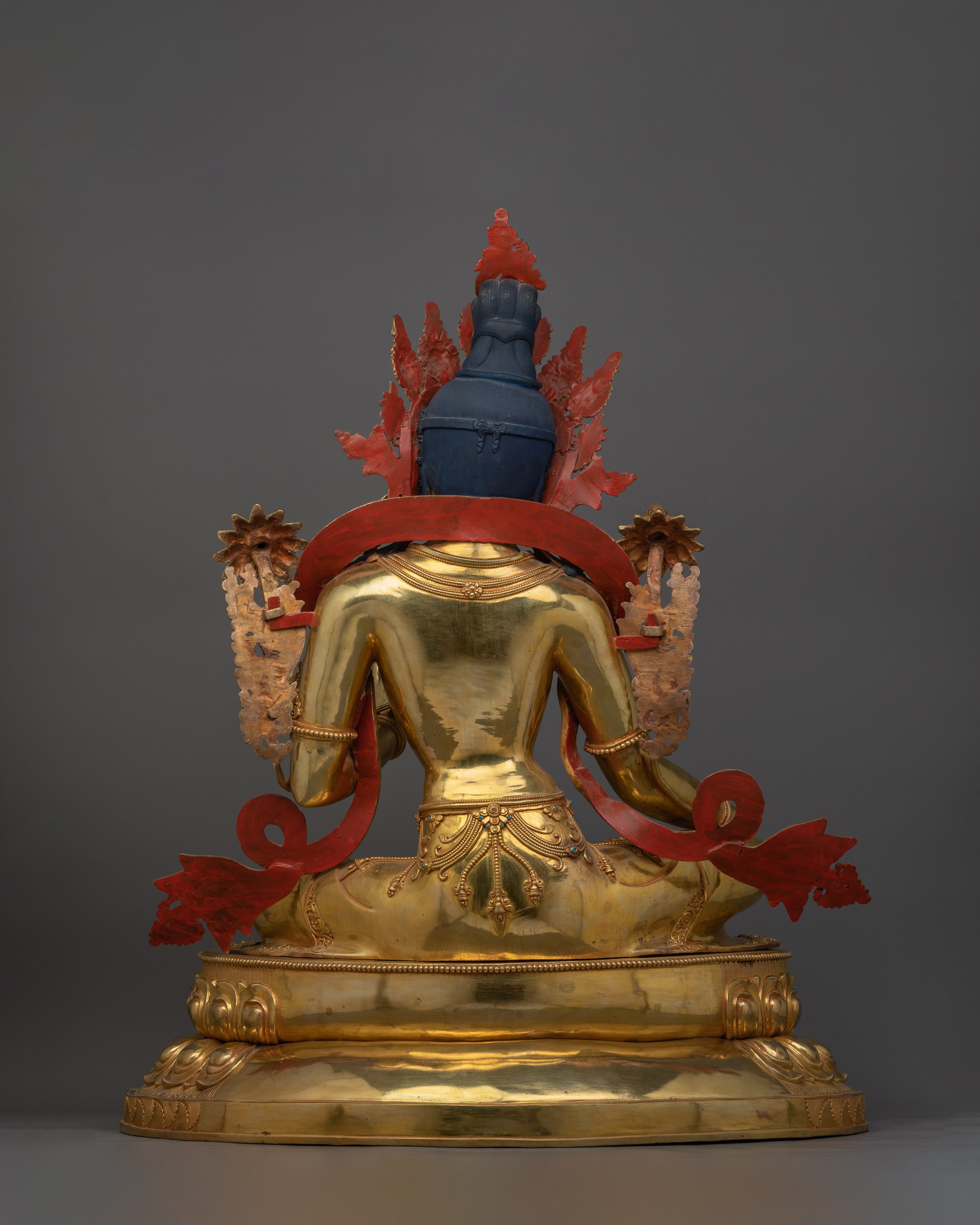 32.3 Inch Large Green Tara Statue for Dharma | The Female Buddha in Buddhism