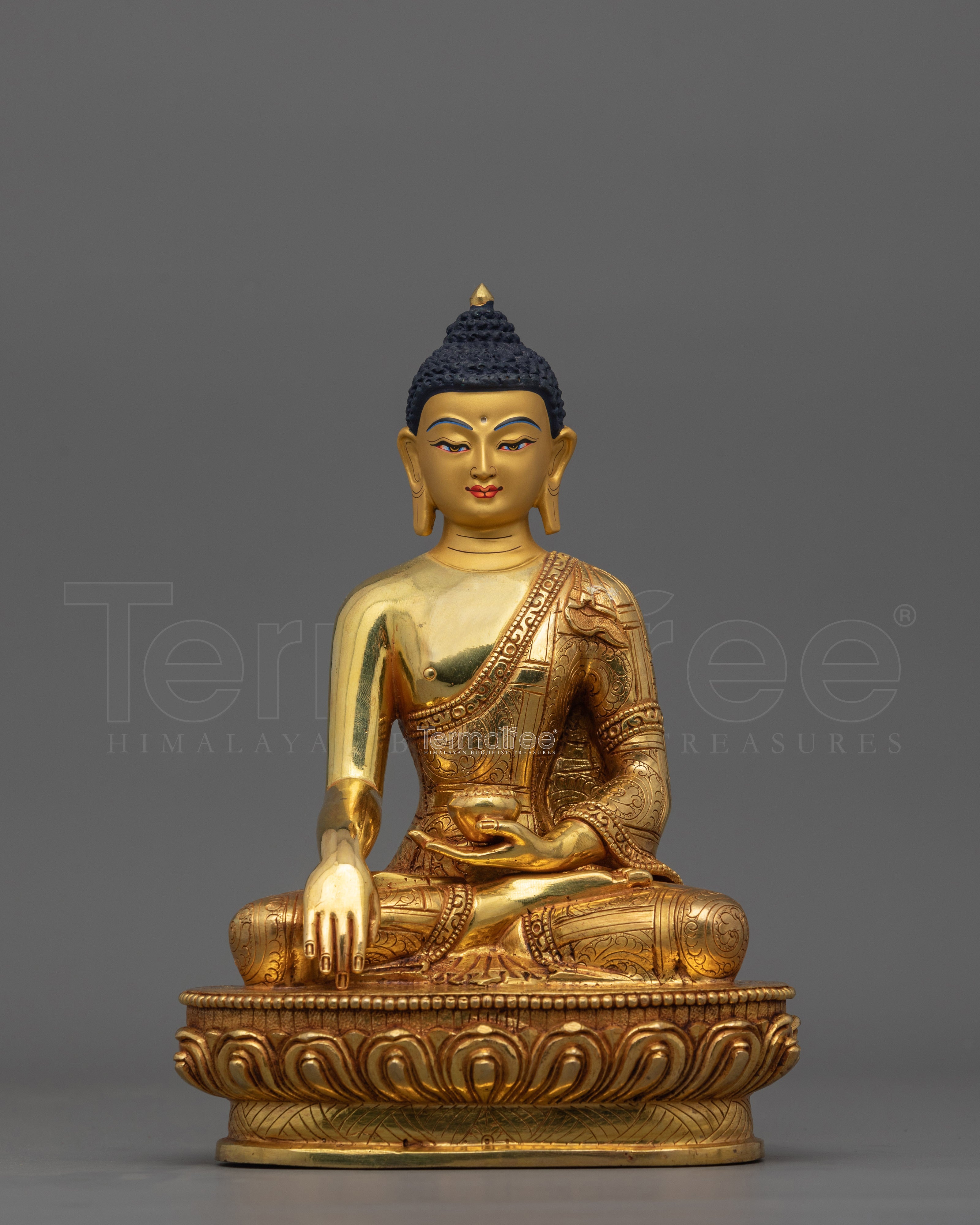 8.7 Inch Tibetan Buddhist Figure Shakyamuni | Dharma Teacher Artwork