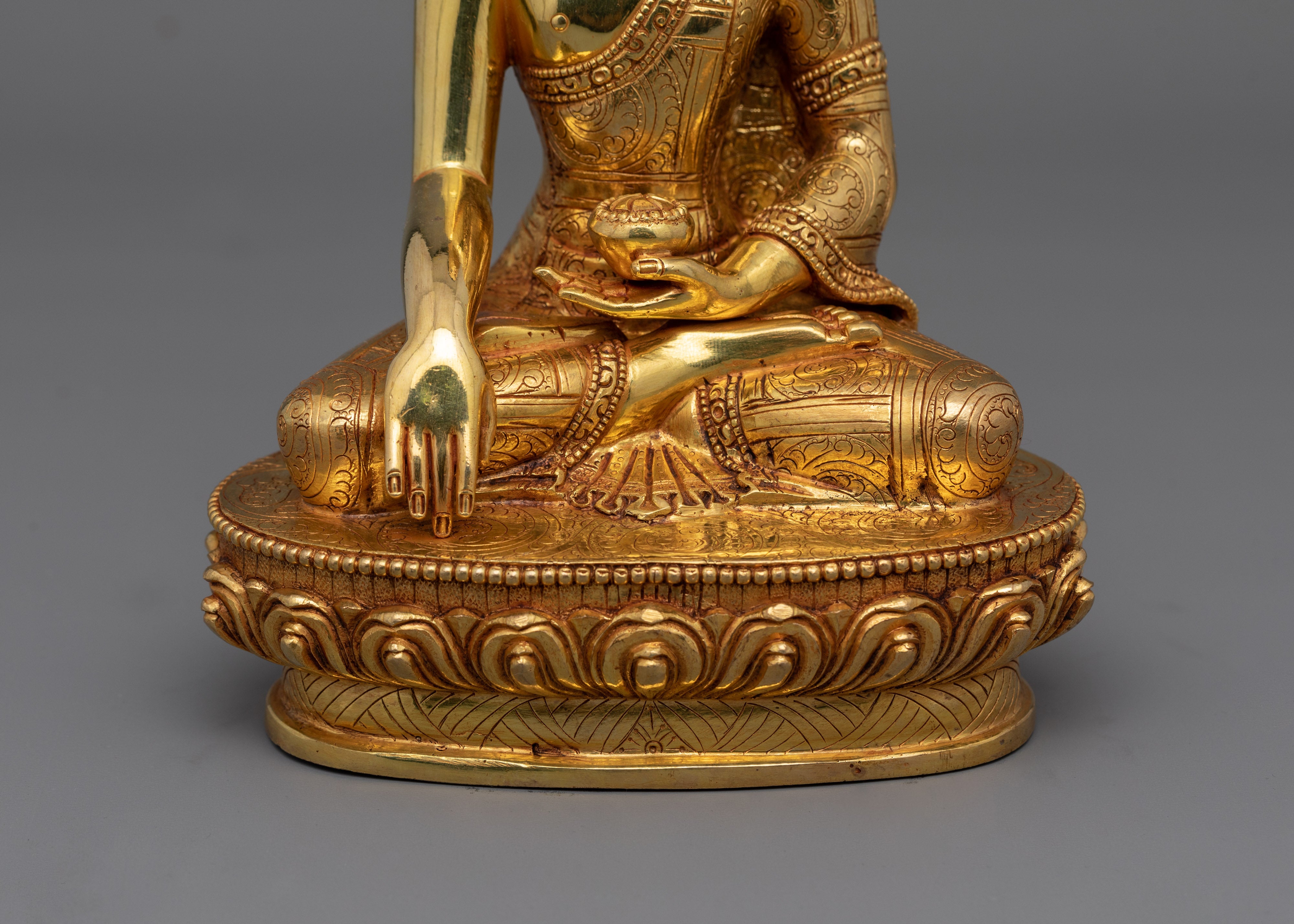 8.7 Inch Tibetan Buddhist Figure Shakyamuni | Dharma Teacher Artwork