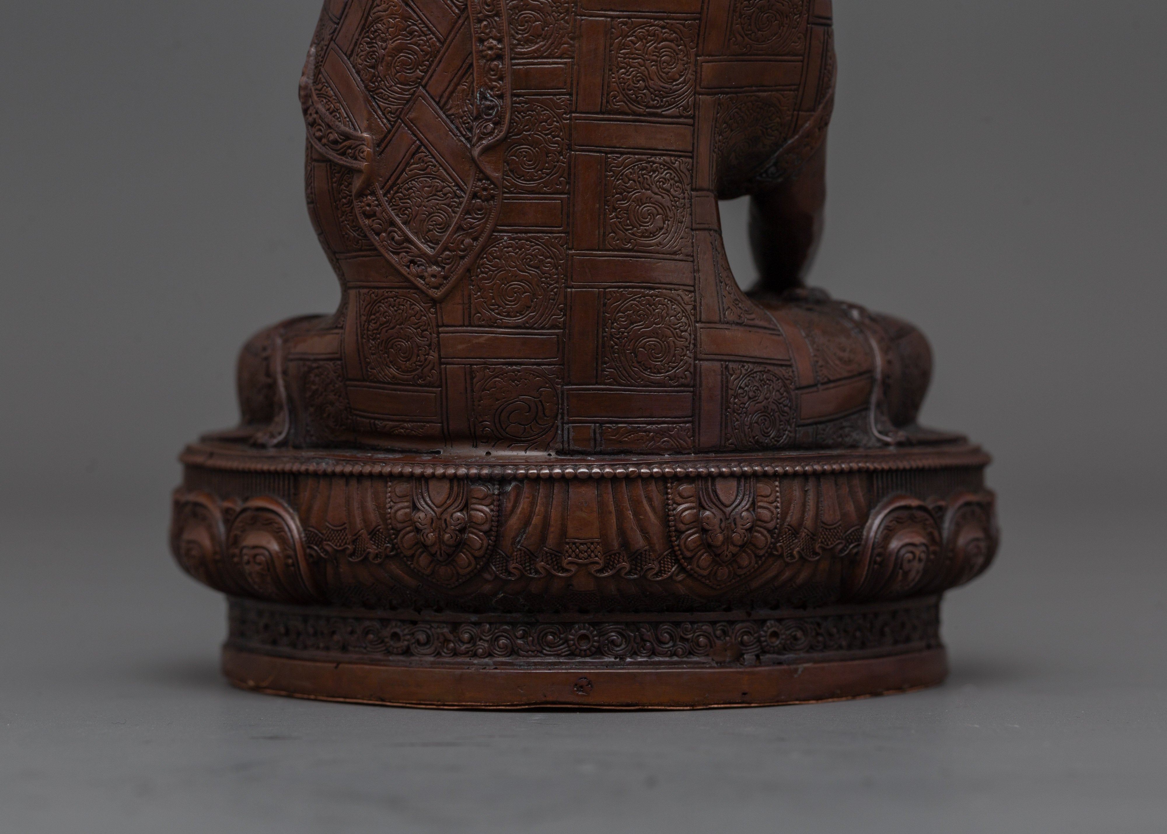 Oxidized Copper Shakyamuni Buddha Statue For Spiritual Awakening | Himalayan Artwork